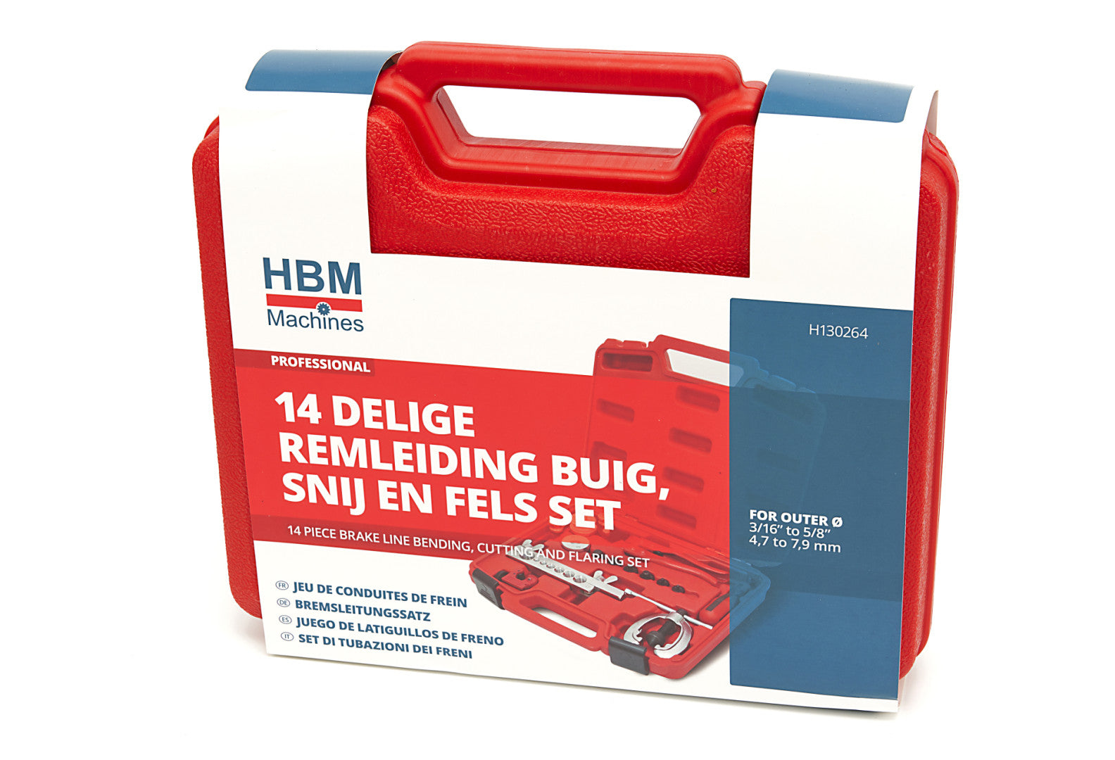 Fékcső peremező és vágó készlet 14 db HBM