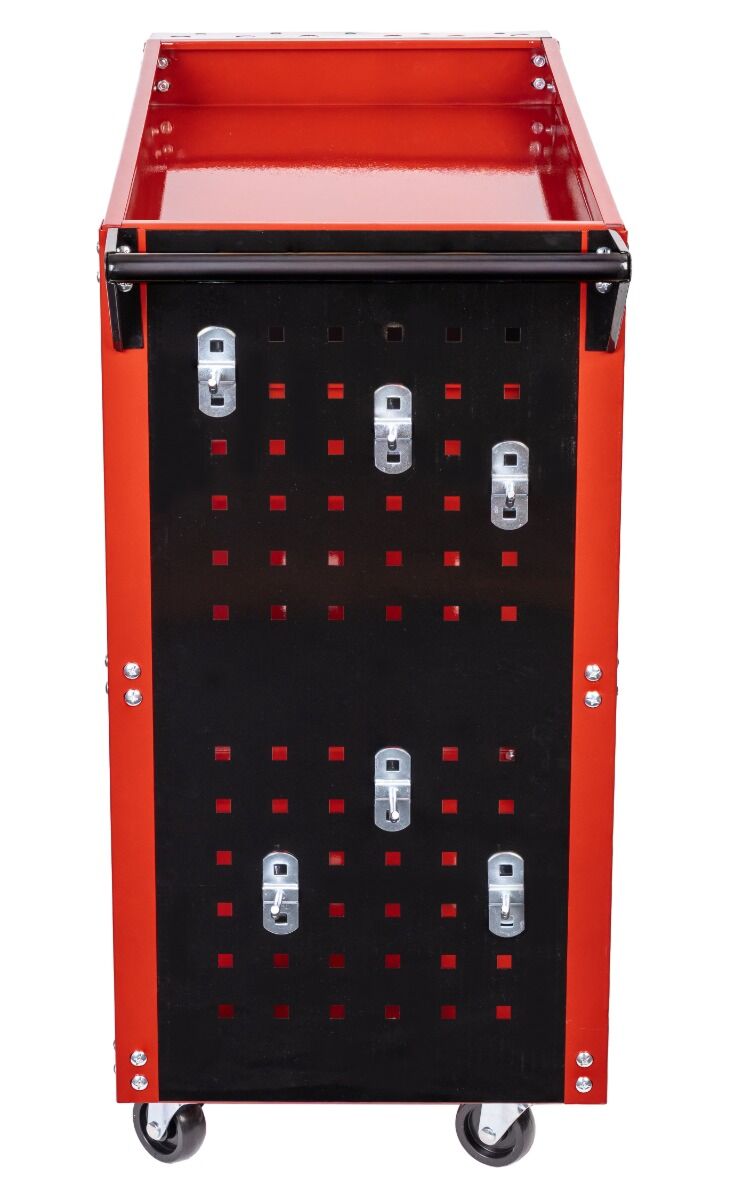 Fém szerszámos kocsi 3 polccal és csavarhúzó tartóval 78 × 35 × 75,5 cm INVENTO