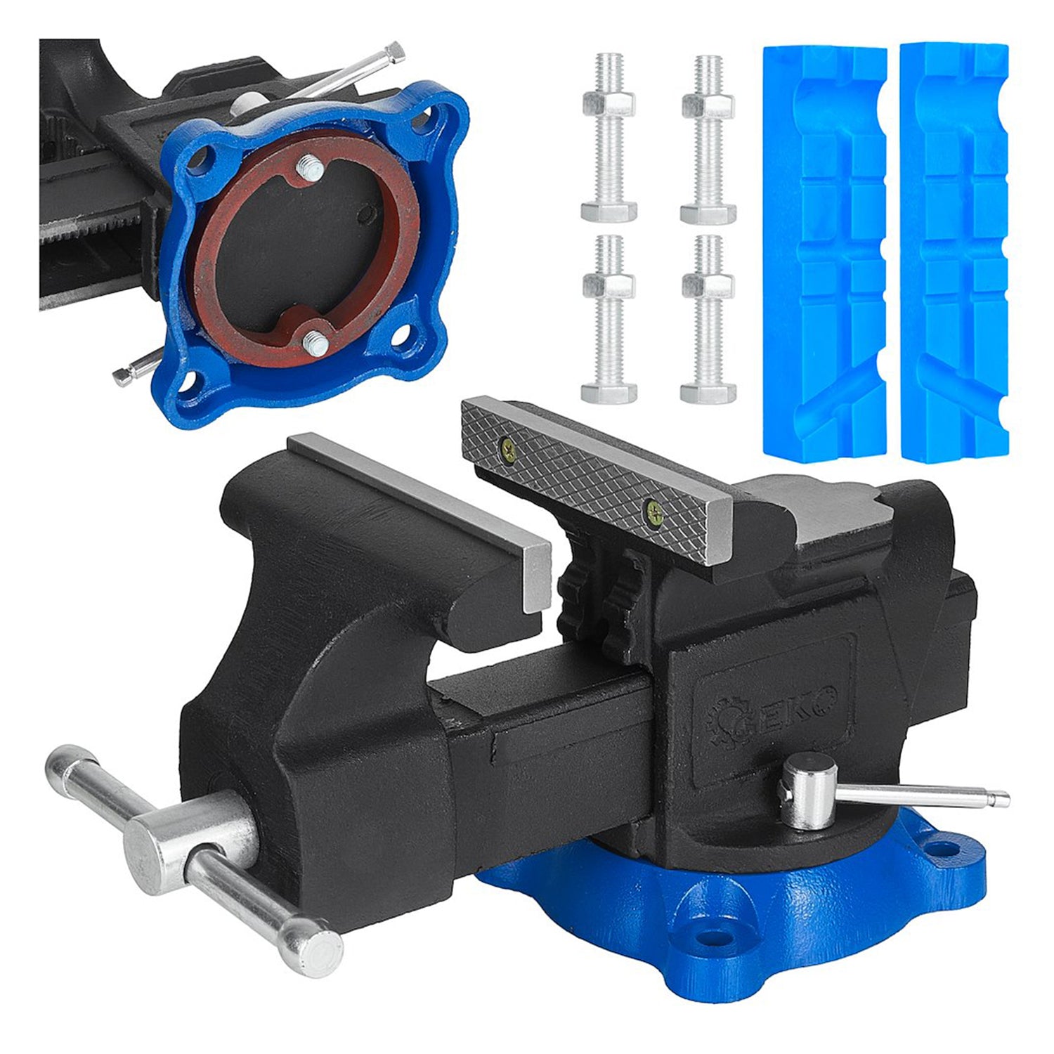 Forgatható asztali satu HEAVY DUTY 125 mm GEKO