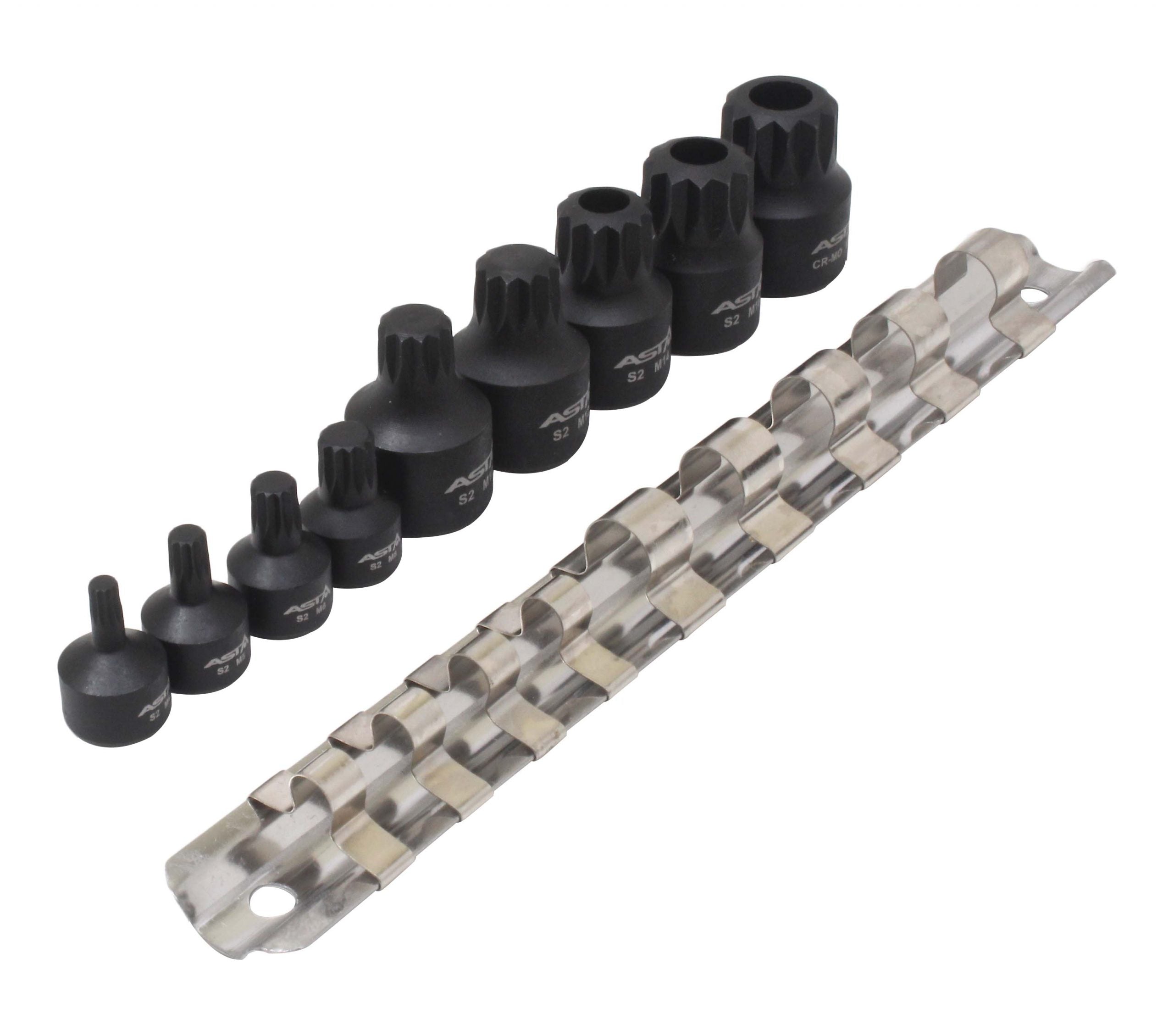 Gépi bit készlet m4-m18 XZN 1/4"-3/8" 9 db