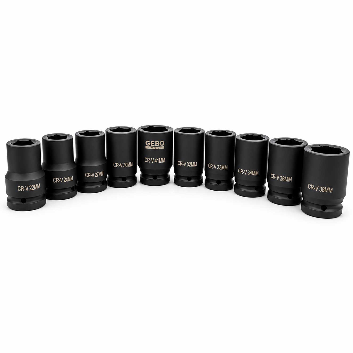 Gépi dugókulcs készlet 1'' 22-41 mm 10 db GEBO TOOLS