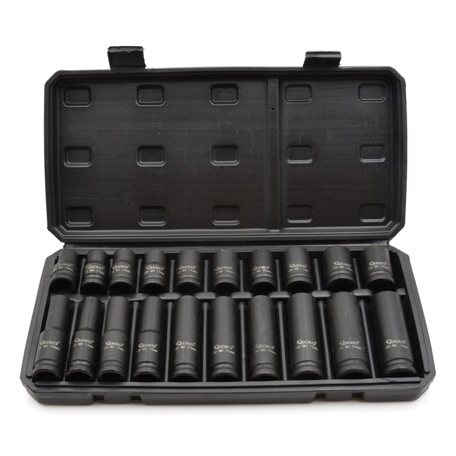Gépi dugókulcs készlet rövid és hosszú 1/2" 10-19mm 20 db