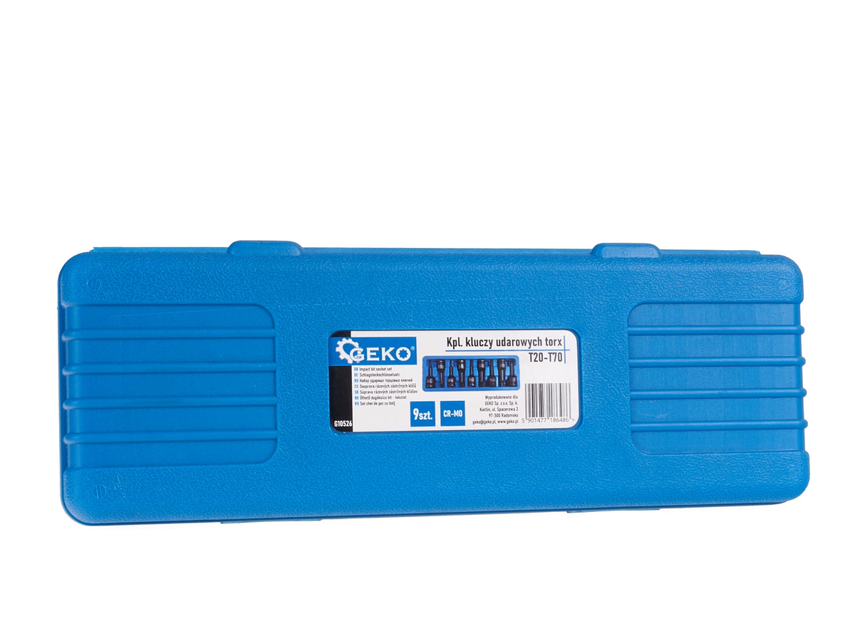Gépi TORX készlet 1/2 t20-t70 9 db GEKO