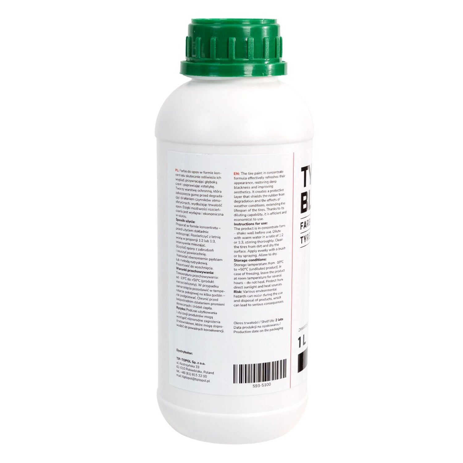 Gumiabroncs festék BLACK TYRE 1 l INVENTO