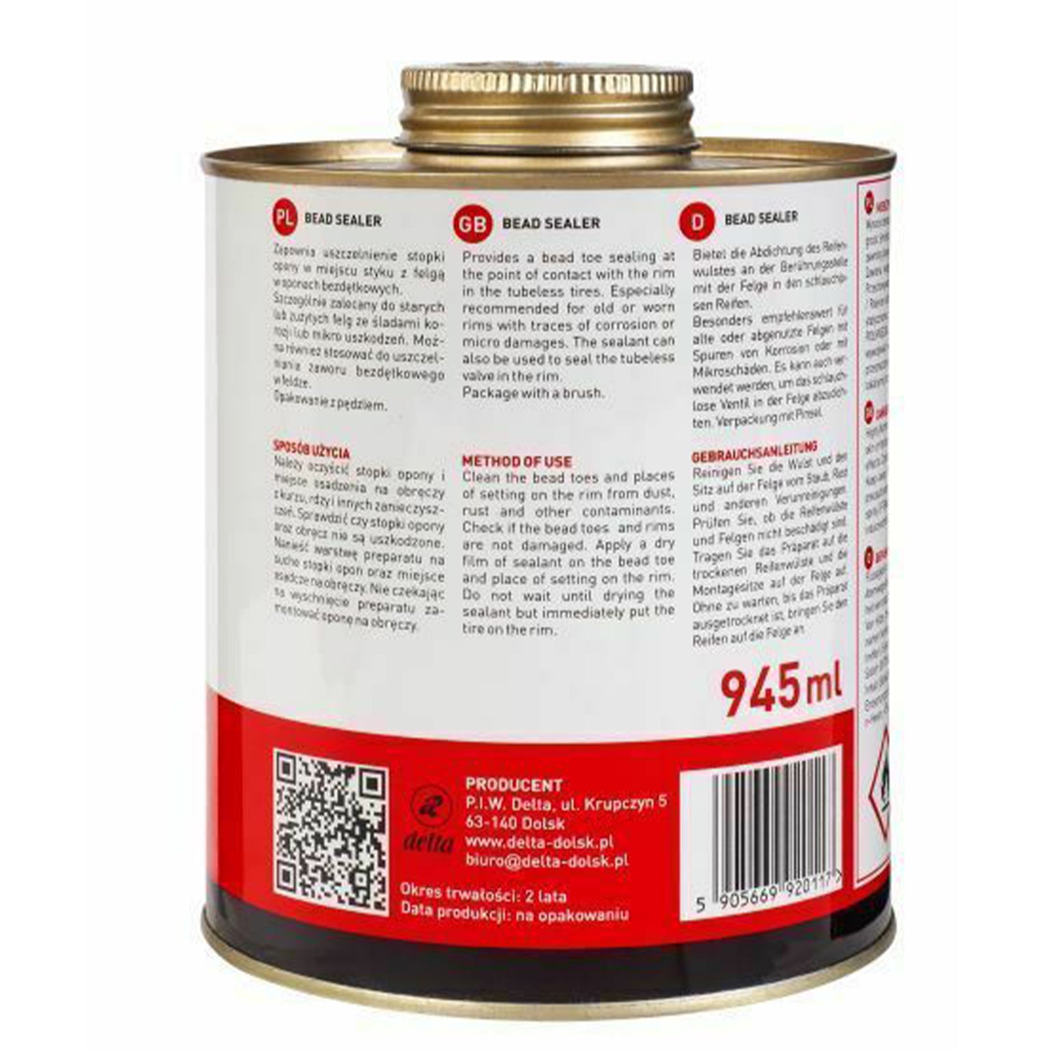 Gumiabroncs tömítőoldat ecsettel bead sealer extra 945 ml