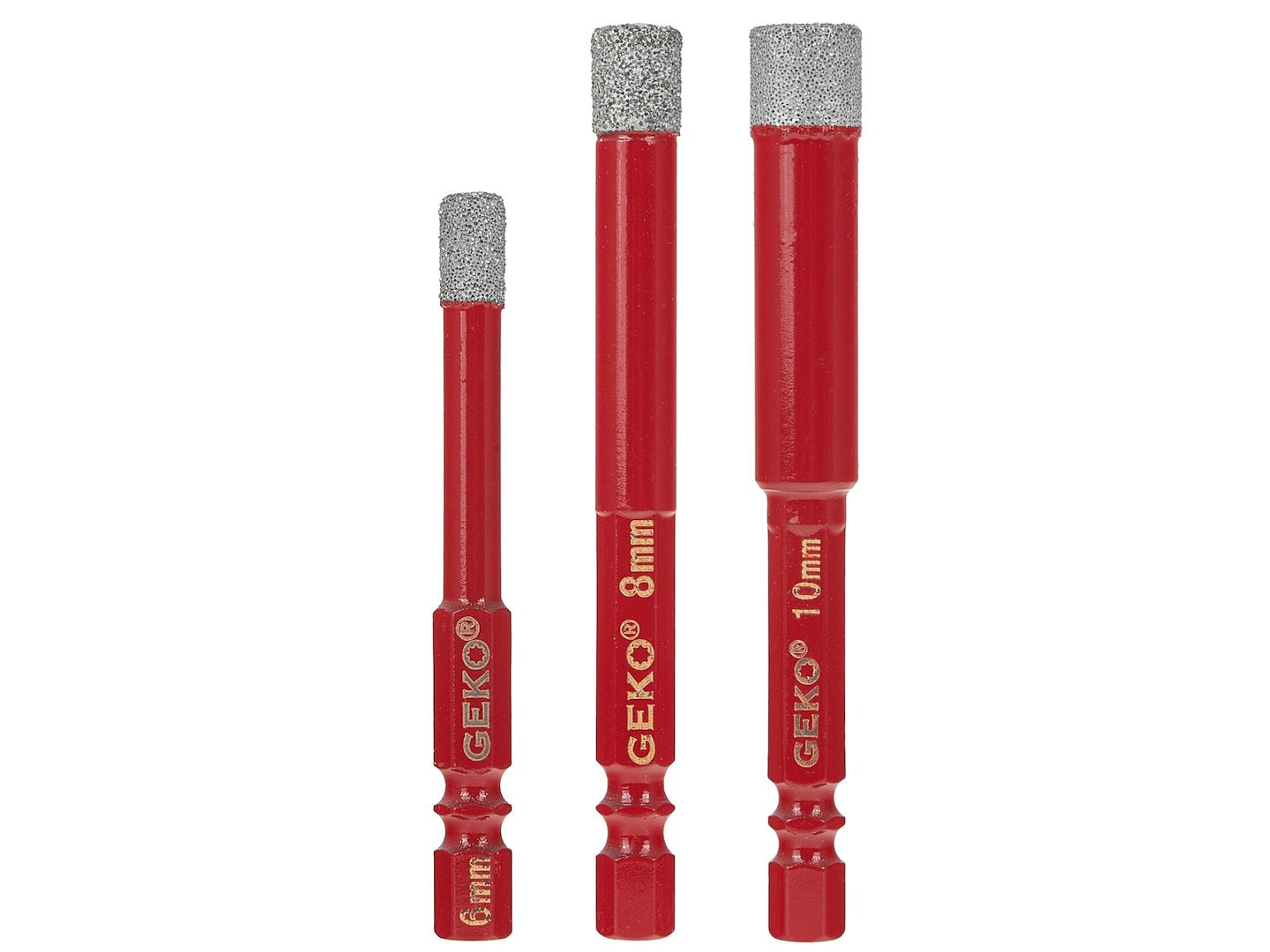 Gyémántfúró készlet kerámialapokhoz és csempéhez 6–10 mm 3 db