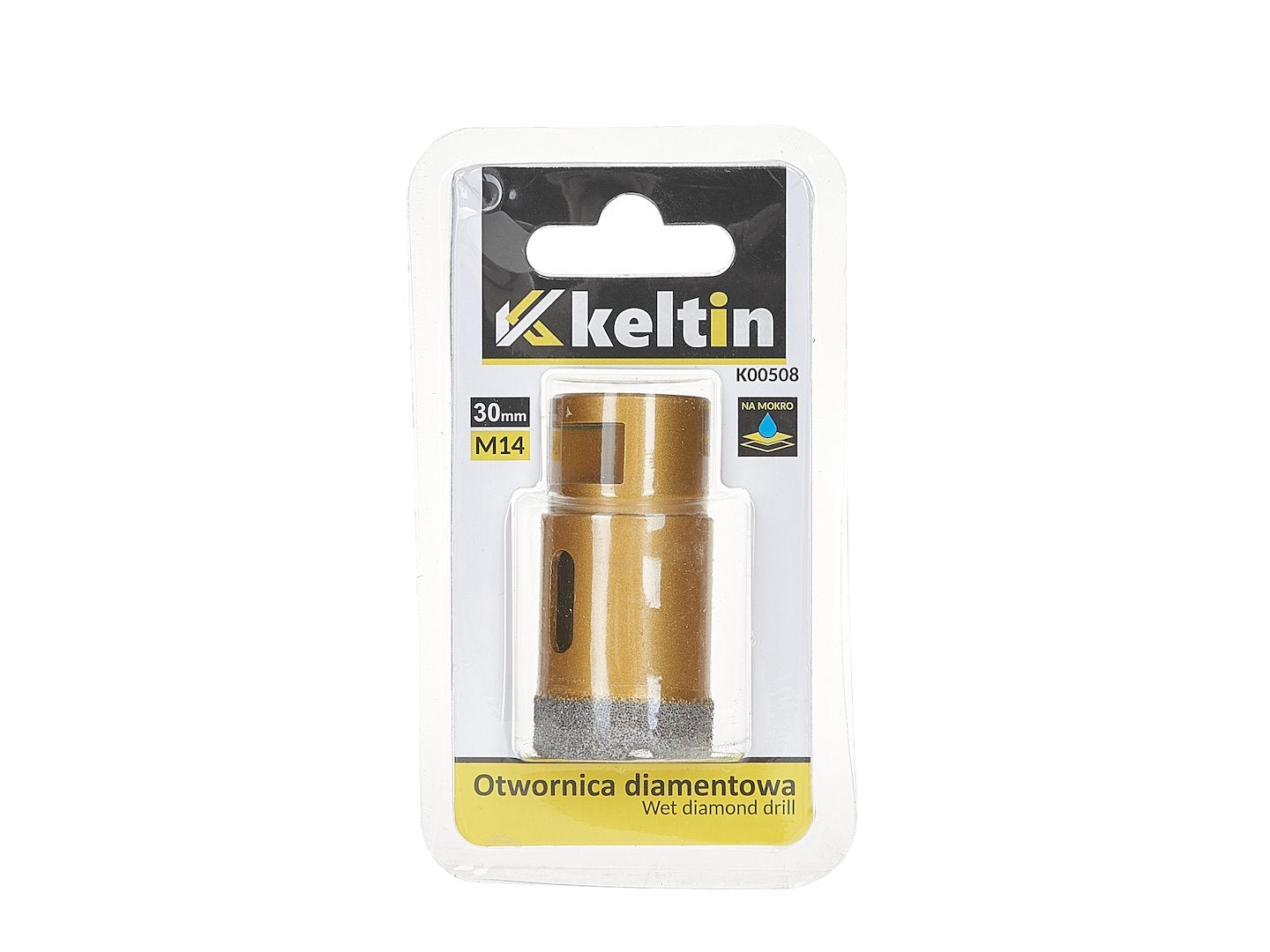 Gyémántozott lyukfúró 30 mm m14 KELTIN