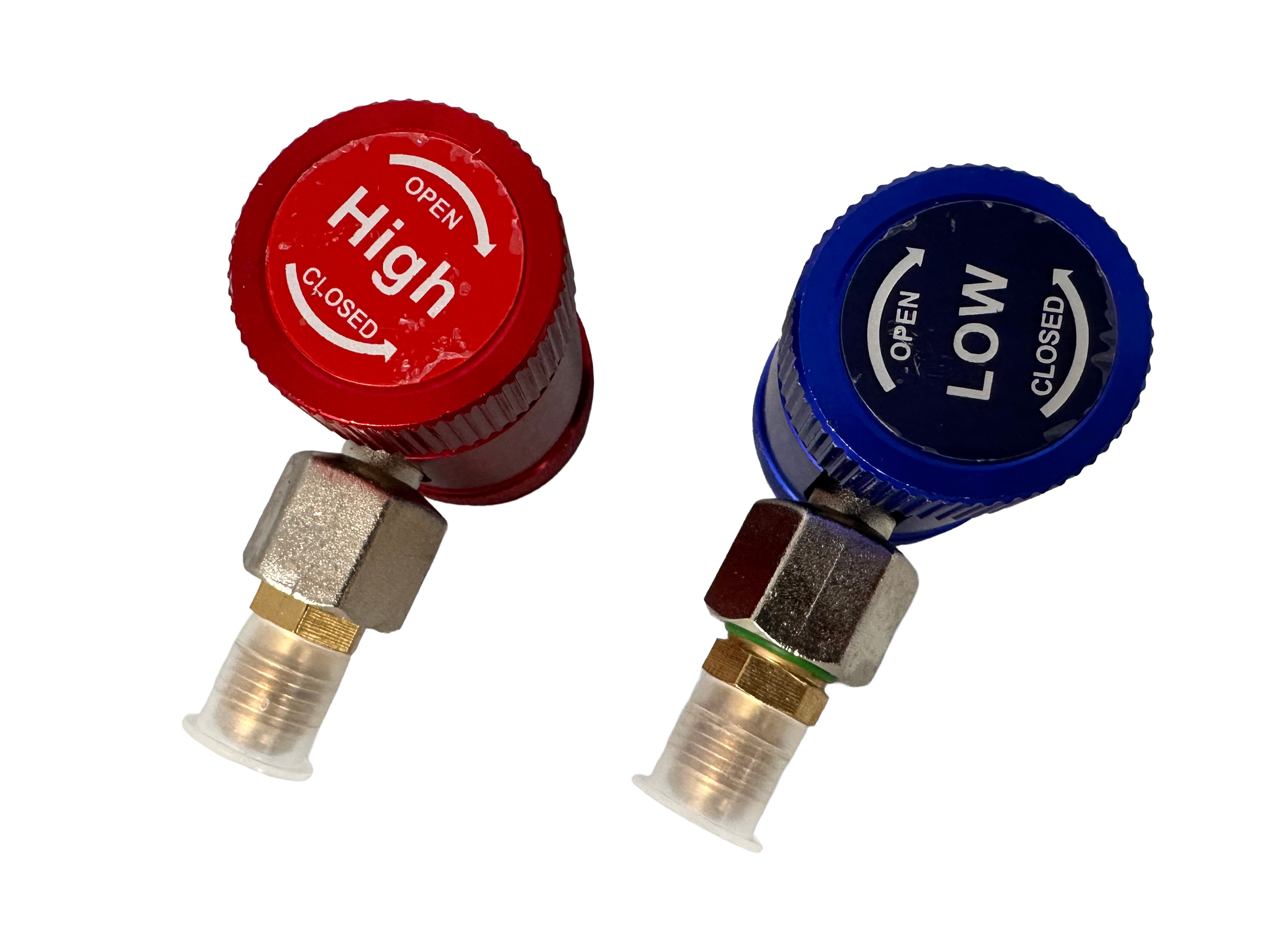 Gyorcsatlakozó készlet csappal és r1234yf adapterrel légkondicionálóhoz 90 fok