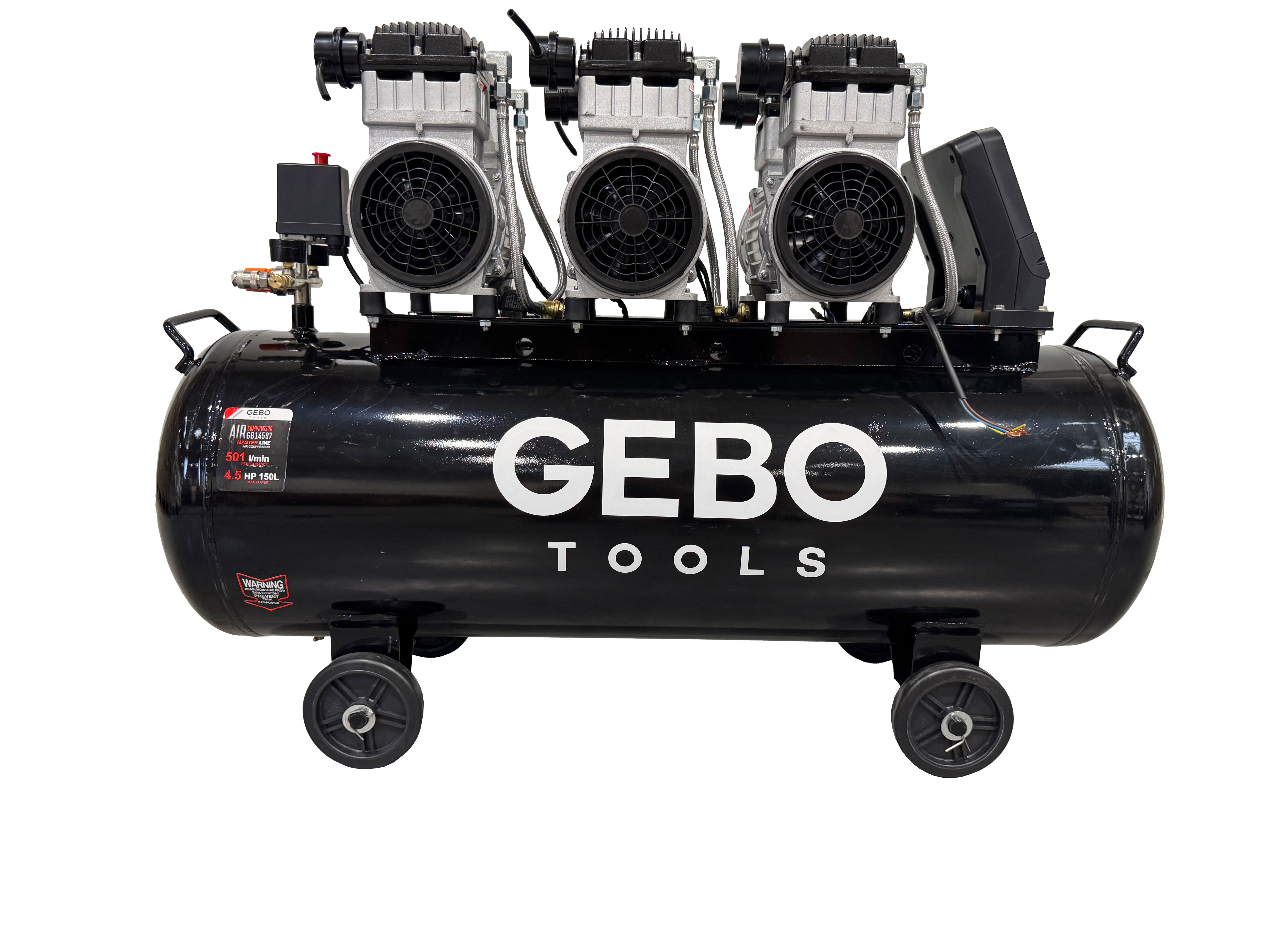 Halk kompresszor olajmentes 150 l GEBO TOOLS