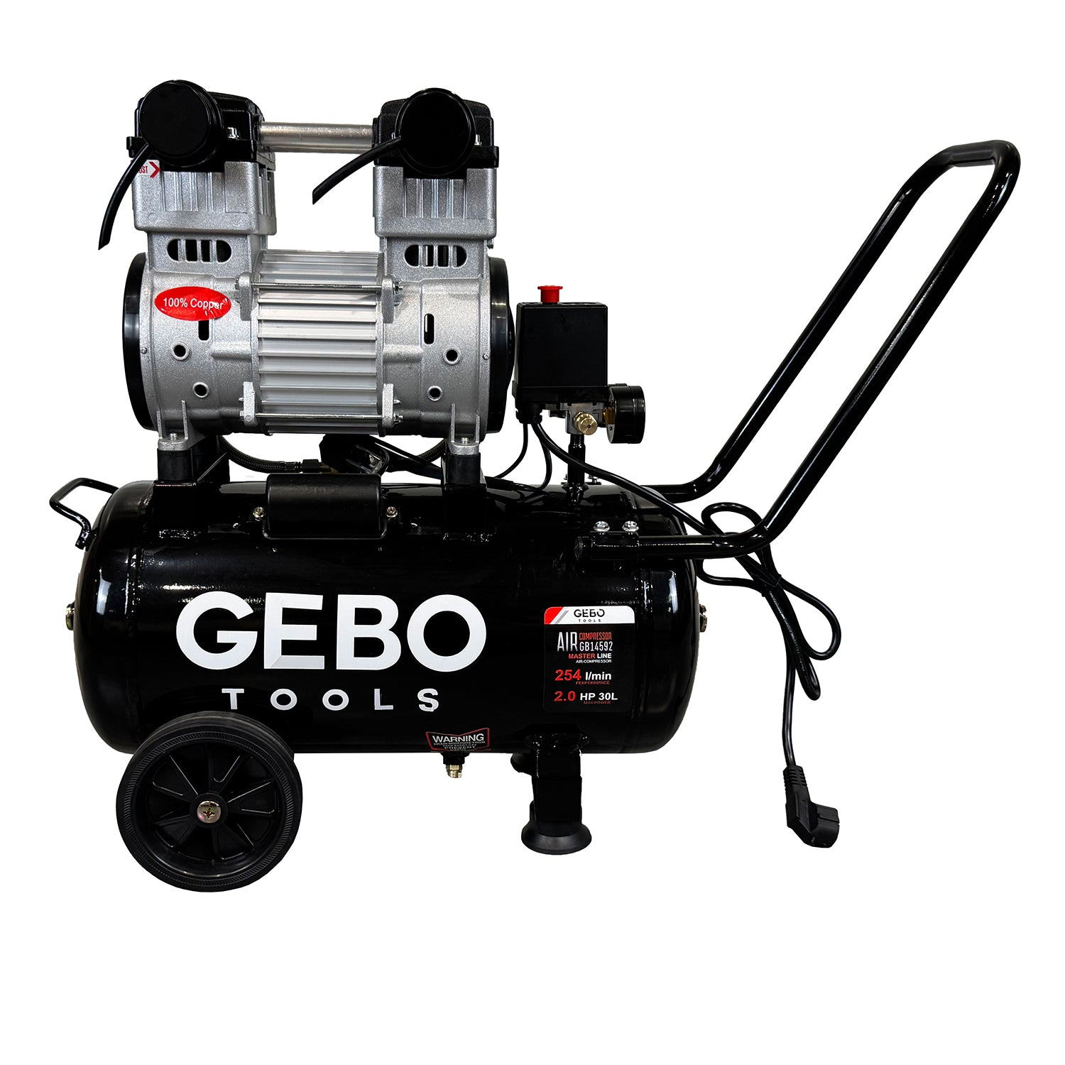 Halk kompresszor olajmentes 30 l GEBO TOOLS