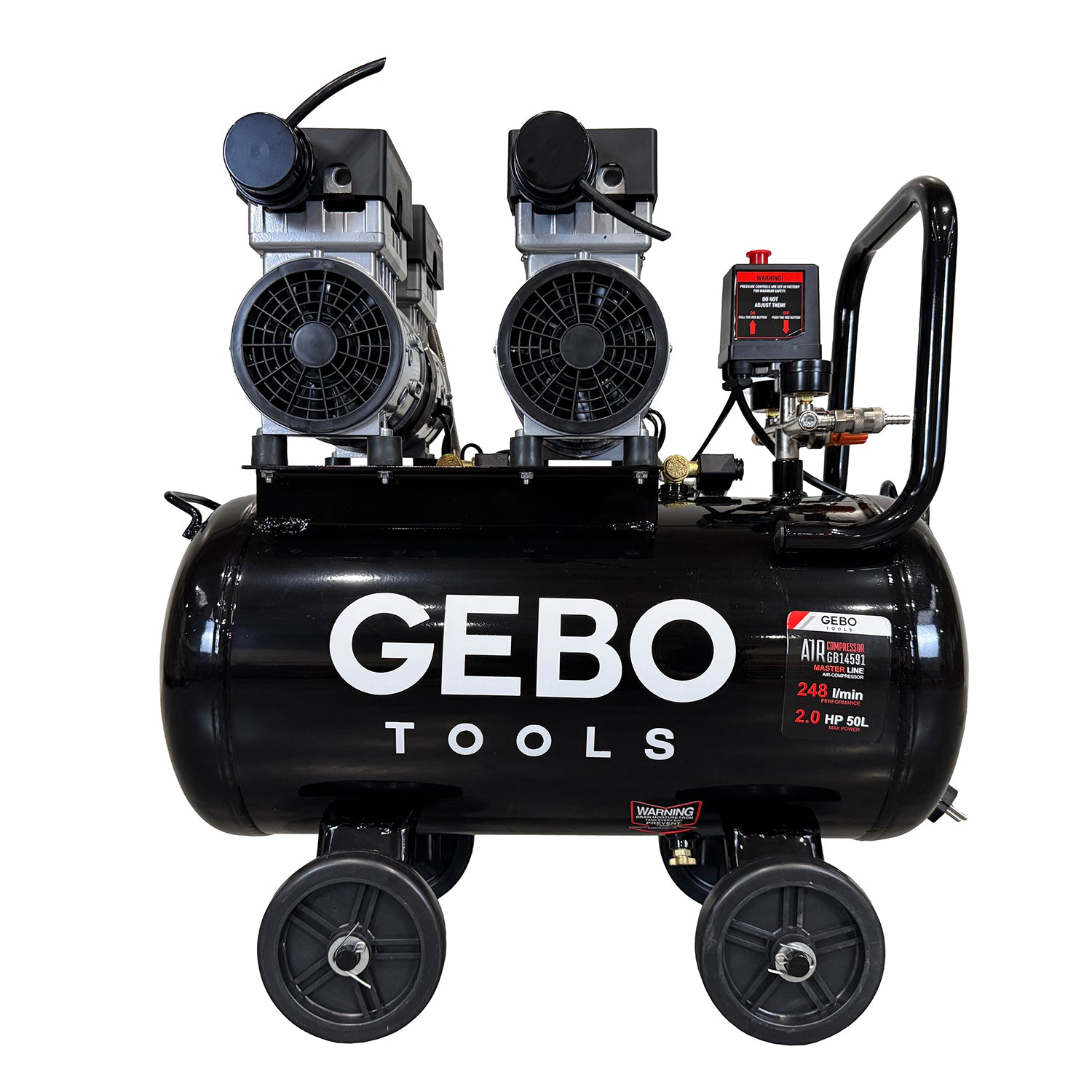 Halk kompresszor olajmentes 50 l GEBO TOOLS