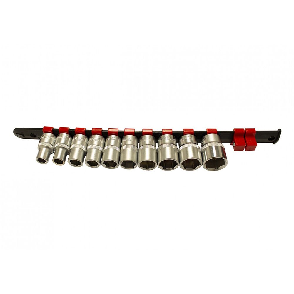 Hatlapfejü dugókulcs készlet 1/2” 10-22mm 10 db KROFTOOLS