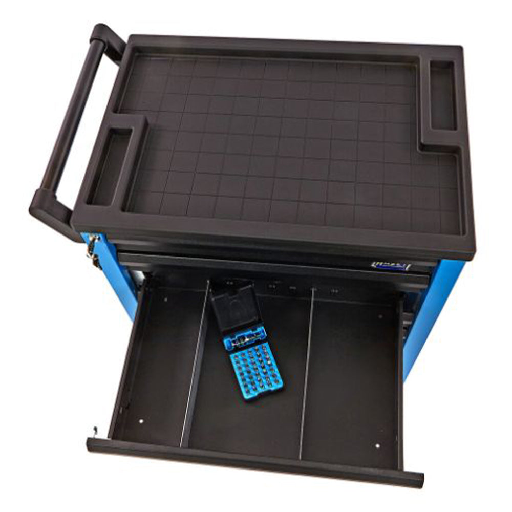 FELSZERELT SZERSZÁMOS KOCSI – SZERSZÁMOS SZEKRÉNY 7 FIÓK 121 DB HAZET