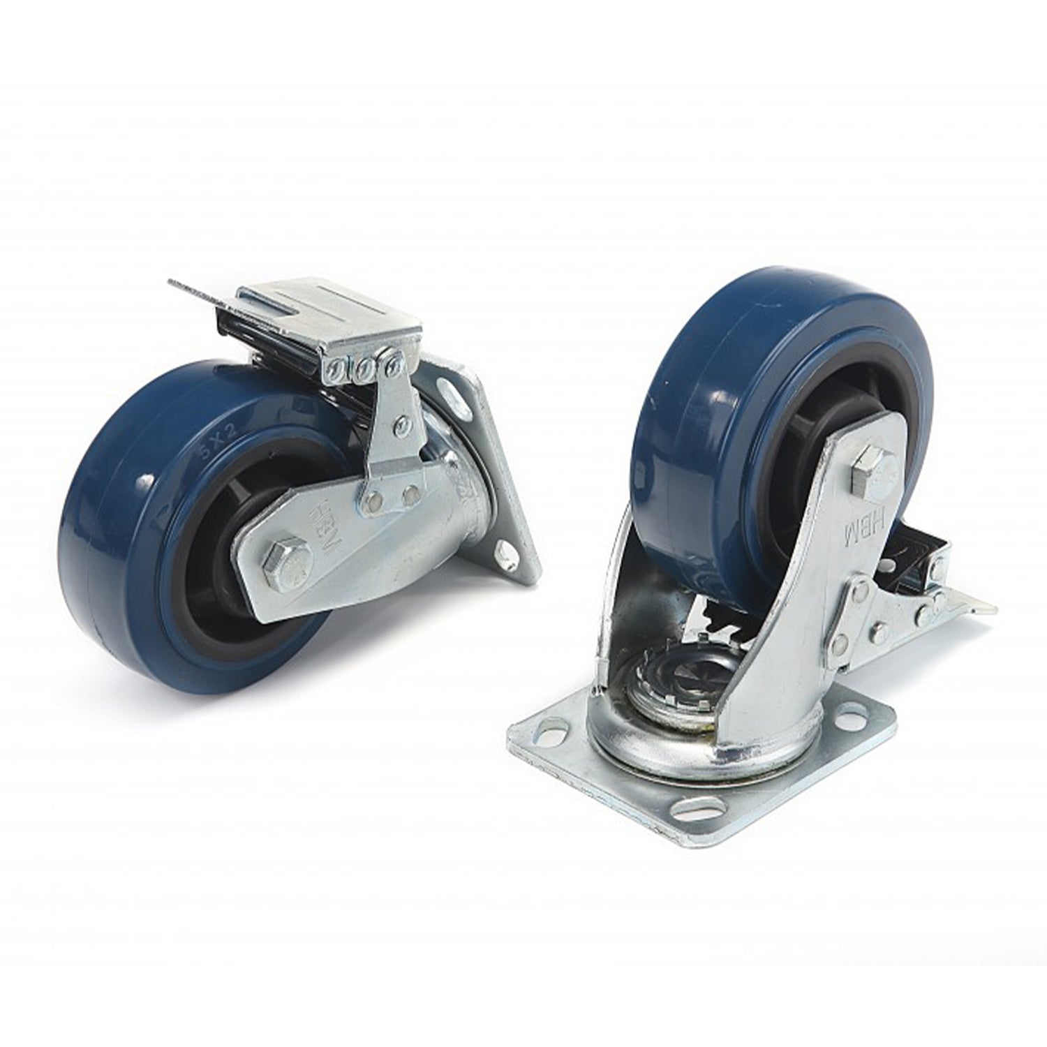FORGÓ GÖRGŐ KÉSZLET FÉKKEL 150MM HBM 4 DB