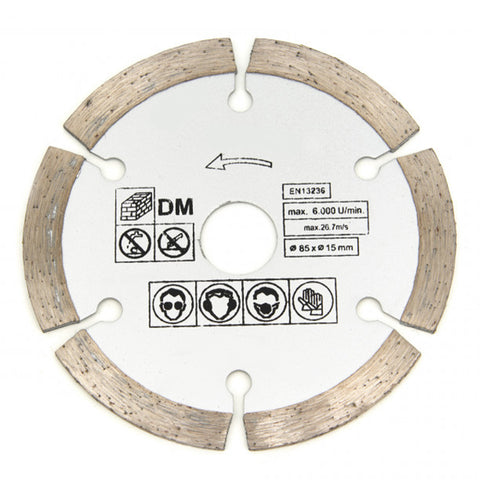 GYÉMÁNTOZOTT SZEGMENTÁLT TÁRCSA 85MM HBM
