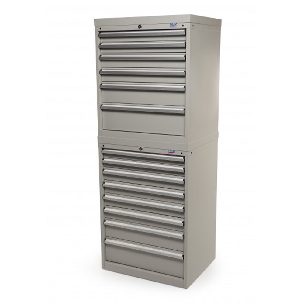 SZERSZÁMOS SZEKRÉNY 8 ALKATRÉSZ TÁROLÓ FIÓKKAL 88 X 58 X 100 CM HBM