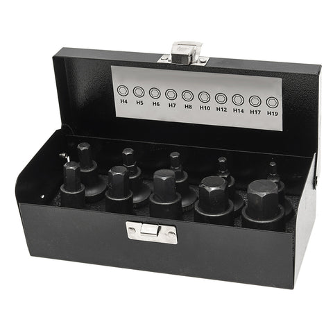 GÉPI BITI IMBUS HEXAGON KÉSZLET 1/2 H4-H19 10 DB HBM