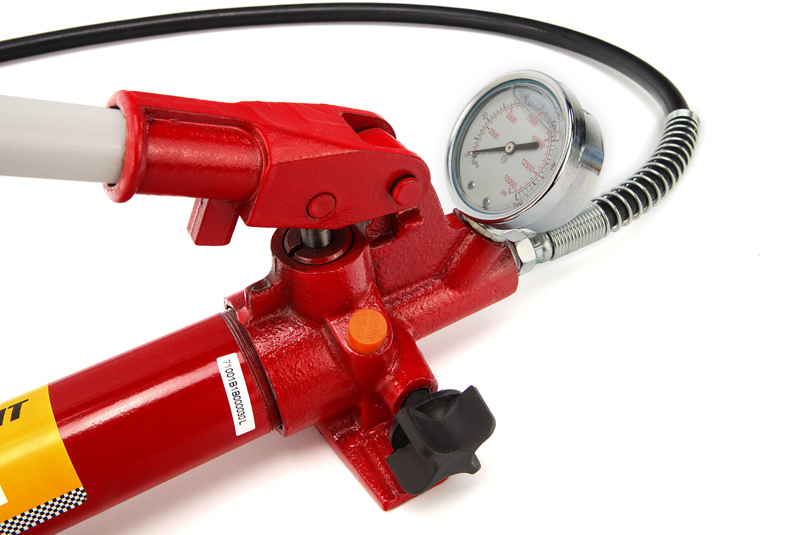 KÉZI HIDRAULIKUS PUMPA NYOMÁSMÉRŐVEL HBM 10 T