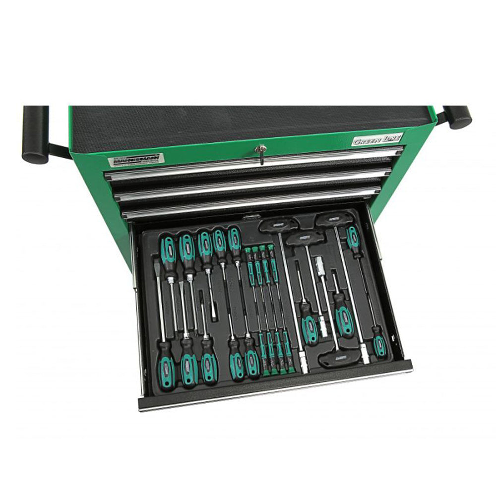 FELSZERELT SZERSZÁMOS SZEKRÉNY 7 FIÓK 321 DB MANNESMANN