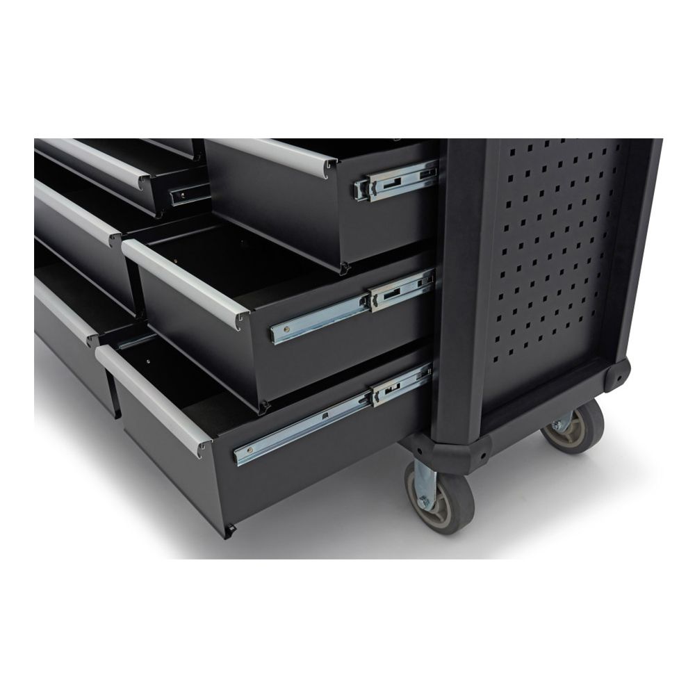 KEREKES MUNKAASZTAL – MUNKAPAD FA MUNKALAPPAL 13 TÁROLÓVAL 168 CM HBM