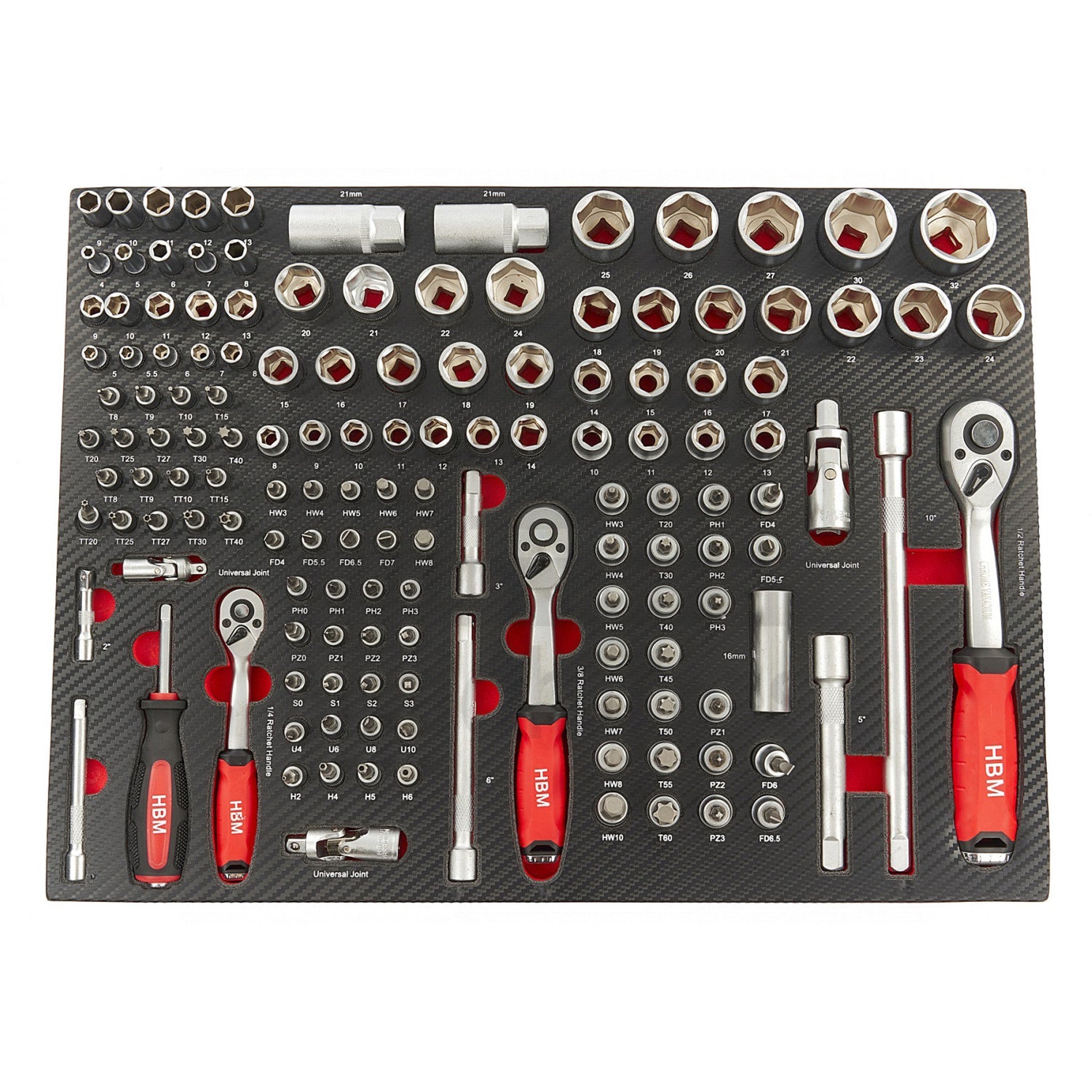 SZEKRÉNY MODUL DUGÓKULCS ÉS RACSNIS KULCS 145 DB HBM MACHINES