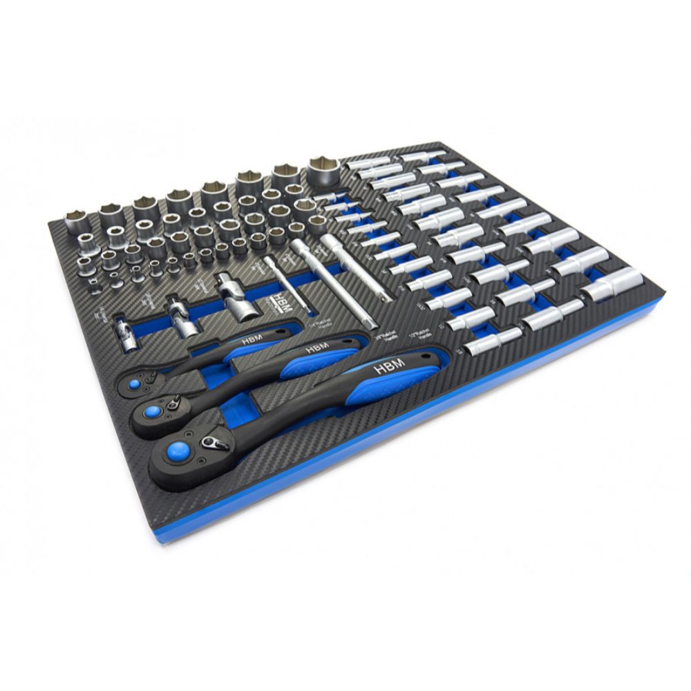 SZERSZÁMOS SZEKRÉNY – SZERSZÁMOS KOCSI TÁLCA DUGÓKULCS ÉS RACSNIS KULCS KÉSZLETTEL 81 DB