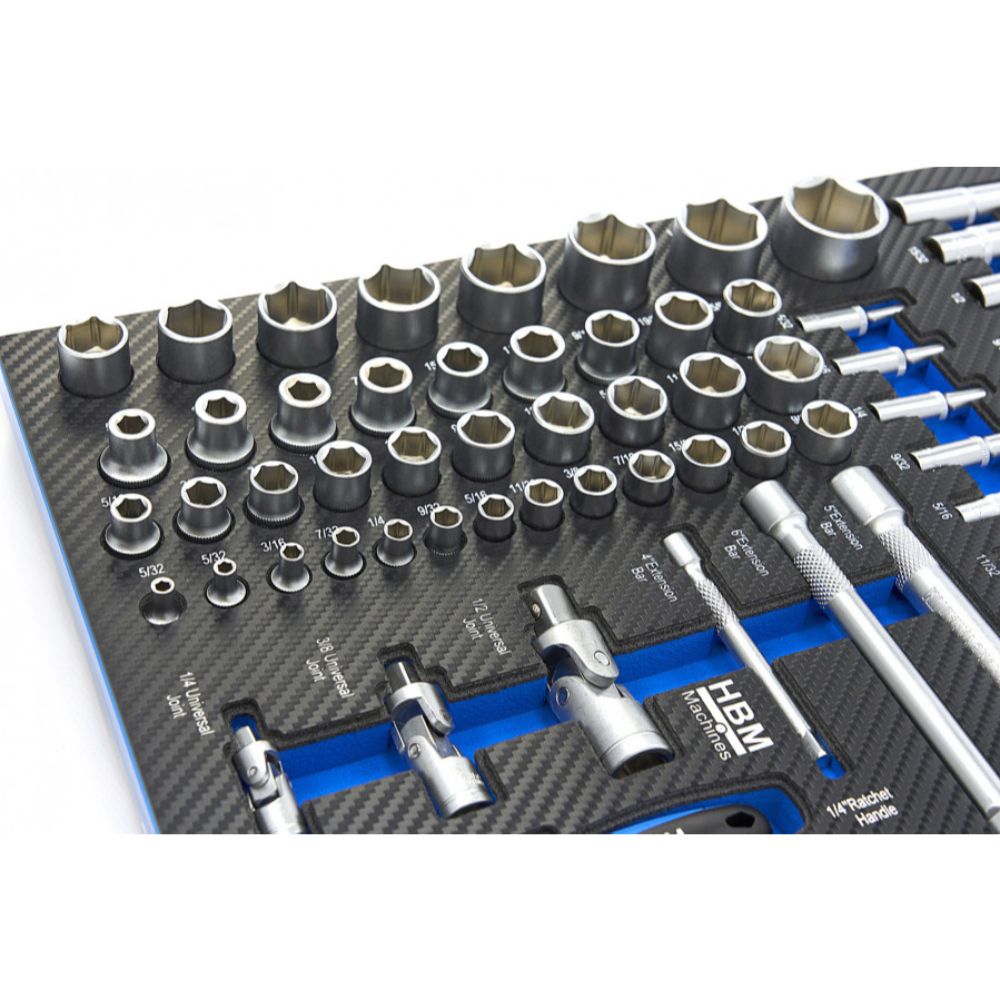 SZERSZÁMOS SZEKRÉNY – SZERSZÁMOS KOCSI TÁLCA DUGÓKULCS ÉS RACSNIS KULCS KÉSZLETTEL 81 DB