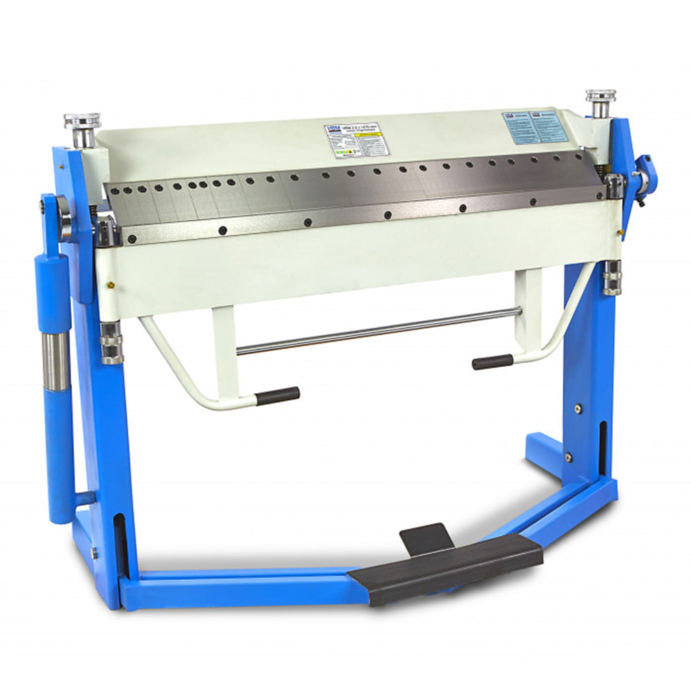 KÉZI LEMEZHAJLÍTÓ SZEMGMENTÁLT PENGÉVEL FELSŐ MARKOLATTAL 2 X 1270 MM HBM