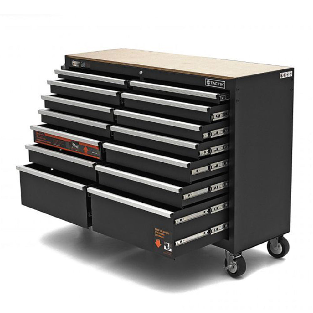 ÜRES SZERSZÁMOS SZEKRÉNY MUNKAPADDAL ÉS 14 FIÓKKAL 133CM