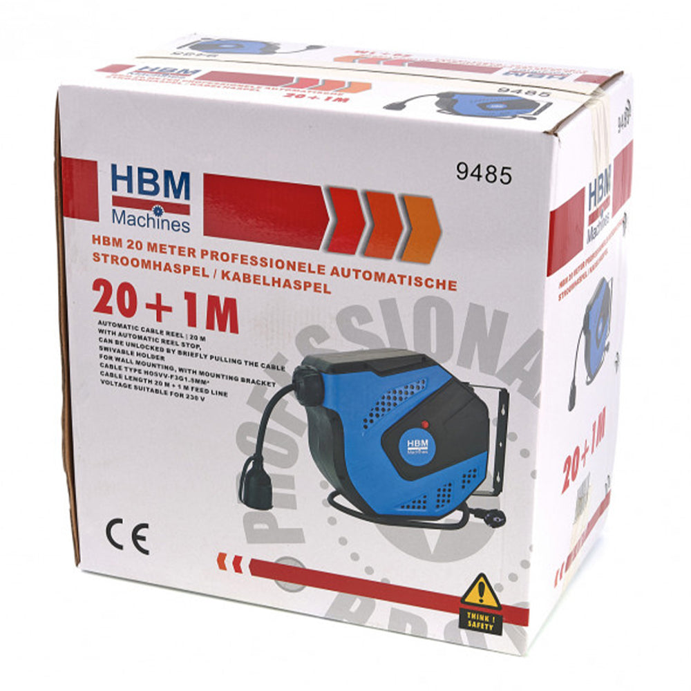 PROFESSZIONÁLIS HOSSZABBÍTÓ KÁBEL DOBBAL 3 x 1.5MM IP34 20M