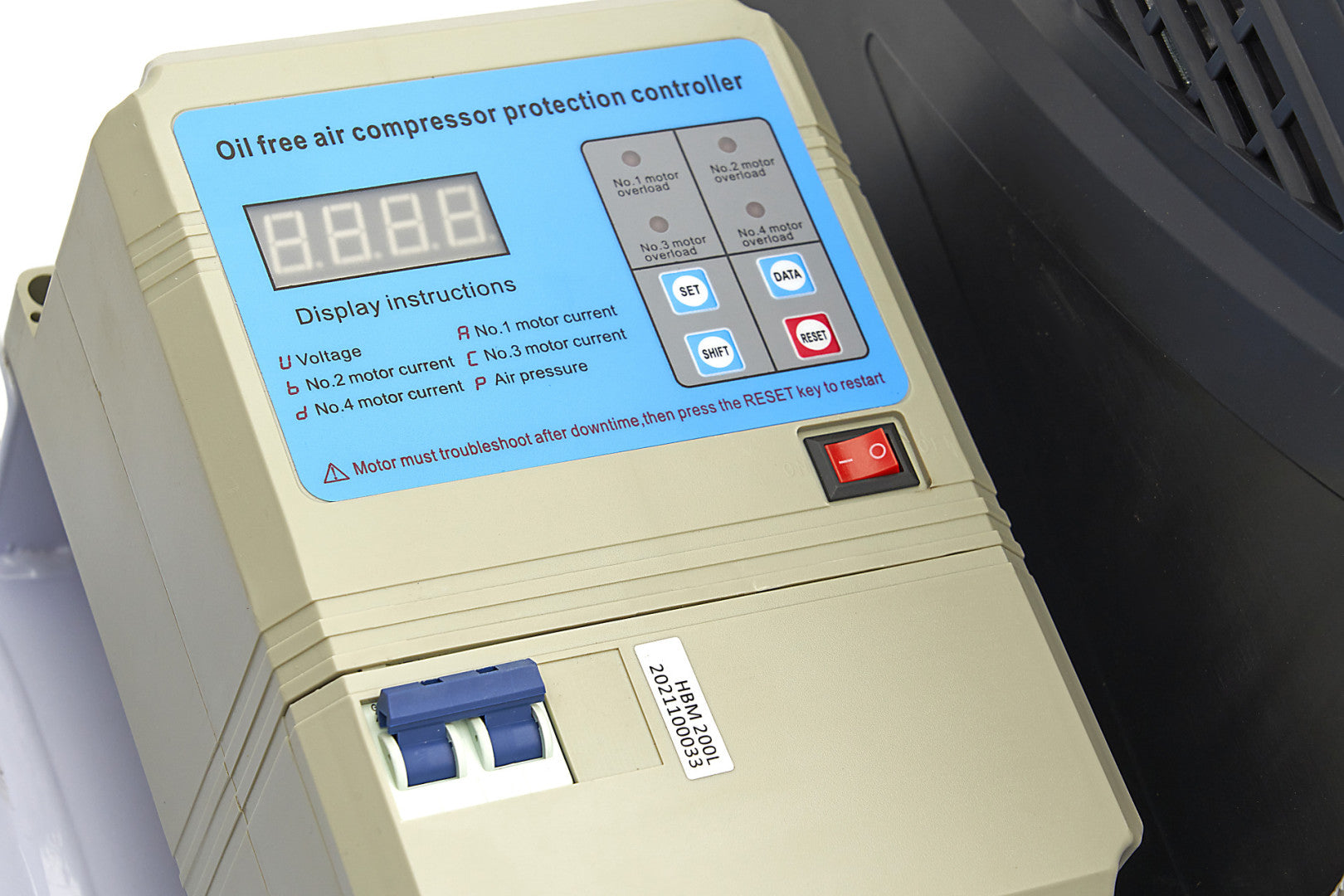 OLAJ NÉLKÜLI HALK KOMPRESSZOR 200L 8LE HBM
