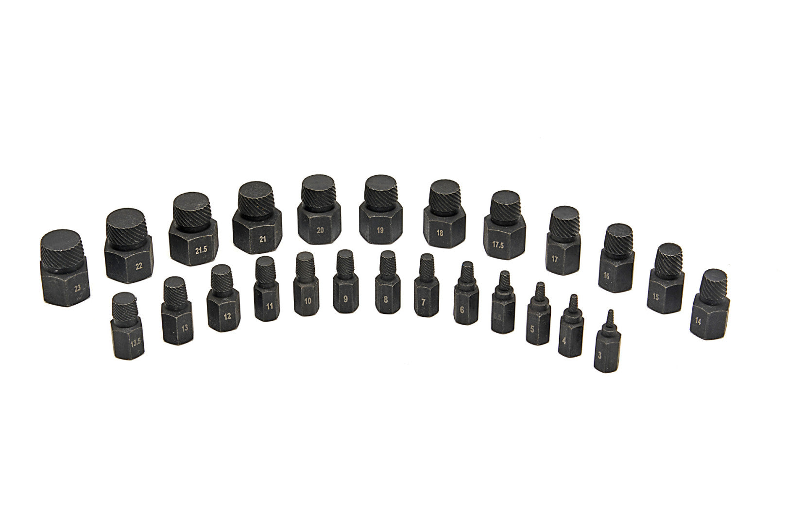 SÉRÜLT CSAVAR KISZEDŐ KÉSZLET 25 DB HBM