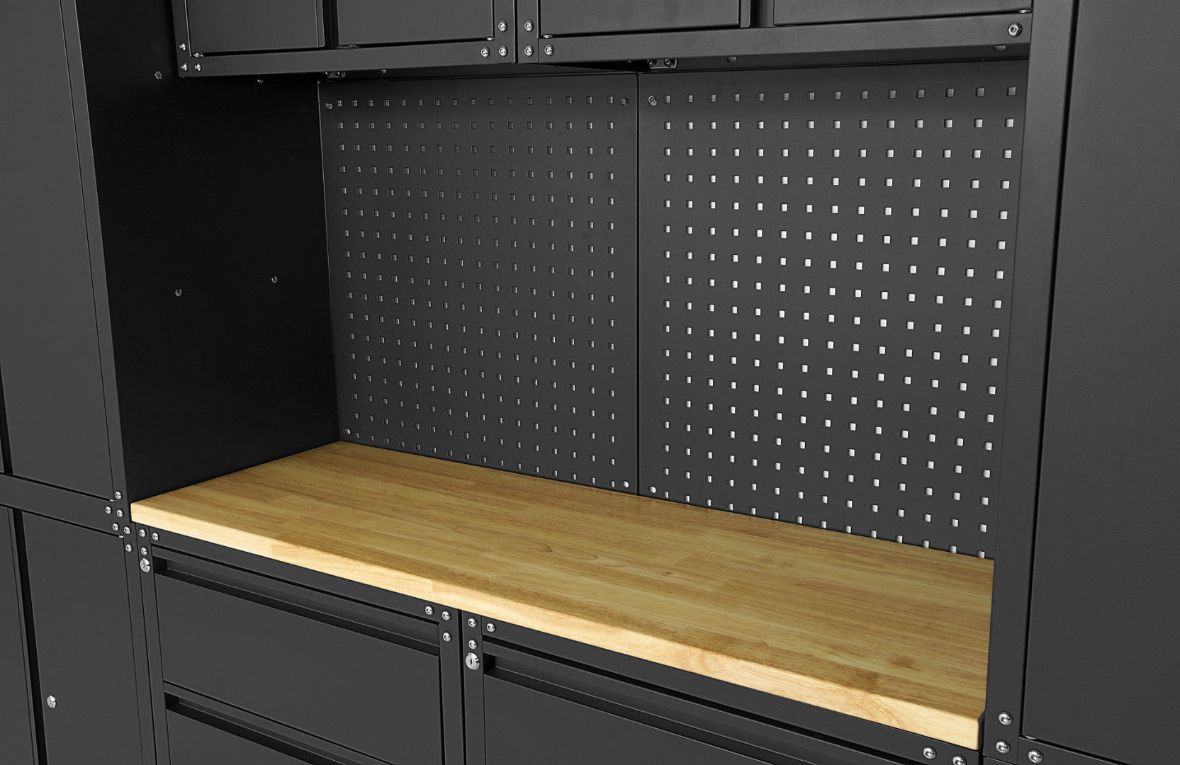 HBM MACHINES PREMIUM MODULÁRIS FÉM BÚTORSZETT 11 DARABOS, 187,5 X 268,5 X 48,2 CM MATT FEKETE