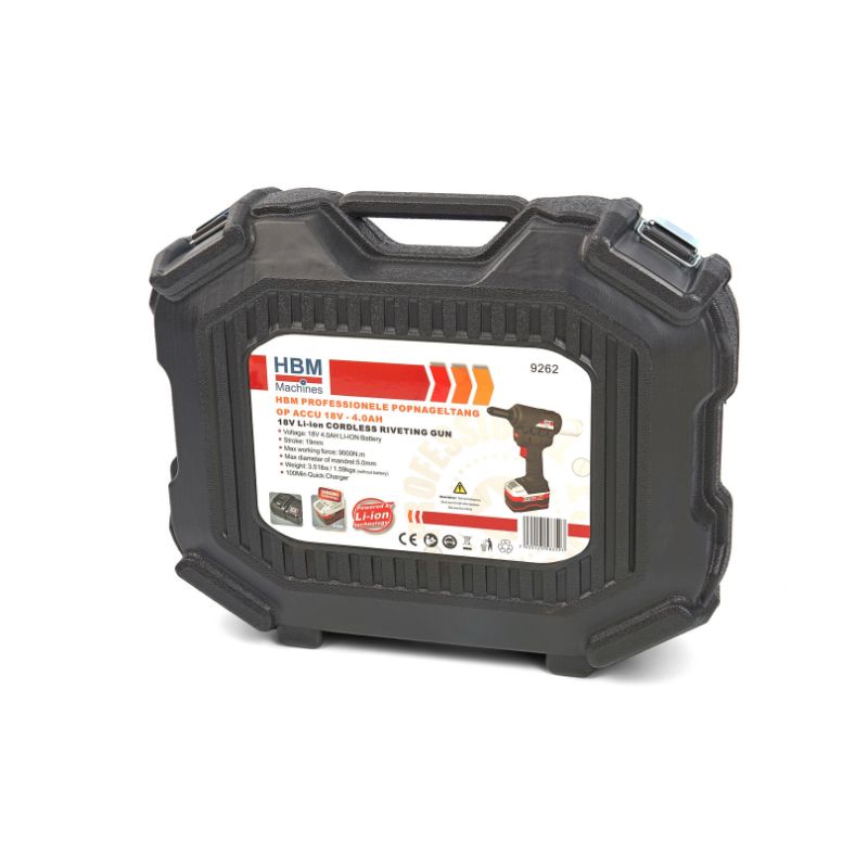 AKKUMULÁTOROS SZEGECSELŐ PISZTOLY 18V 4.0 AH