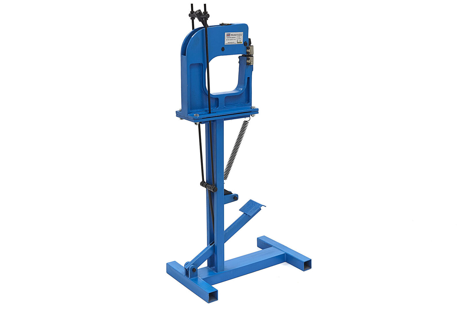 LEMEZNYÚJTÓ ÉS TÖMÖRÍTŐ GÉP ÁLLVÁNNYAL HBM