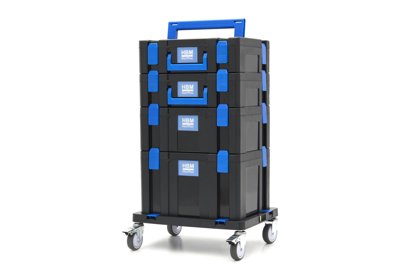 PLATFORMOS FELSZERELT SZERSZÁMOS DOBOZ KÉSZLET KEREKEKKEL HBM 105 DB