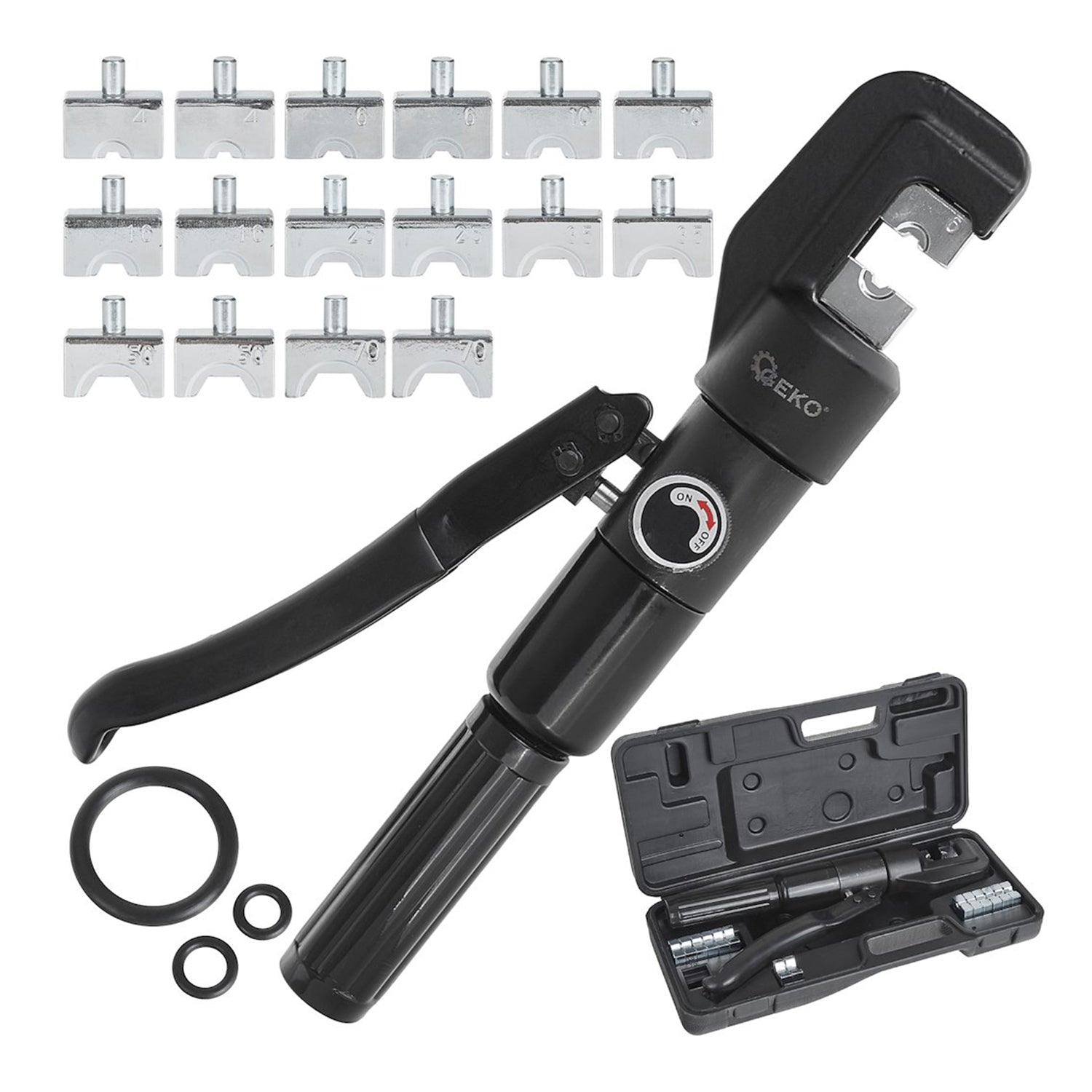 Hidraulikus krimpelő fogó 4-70mm2 6 t GEKO