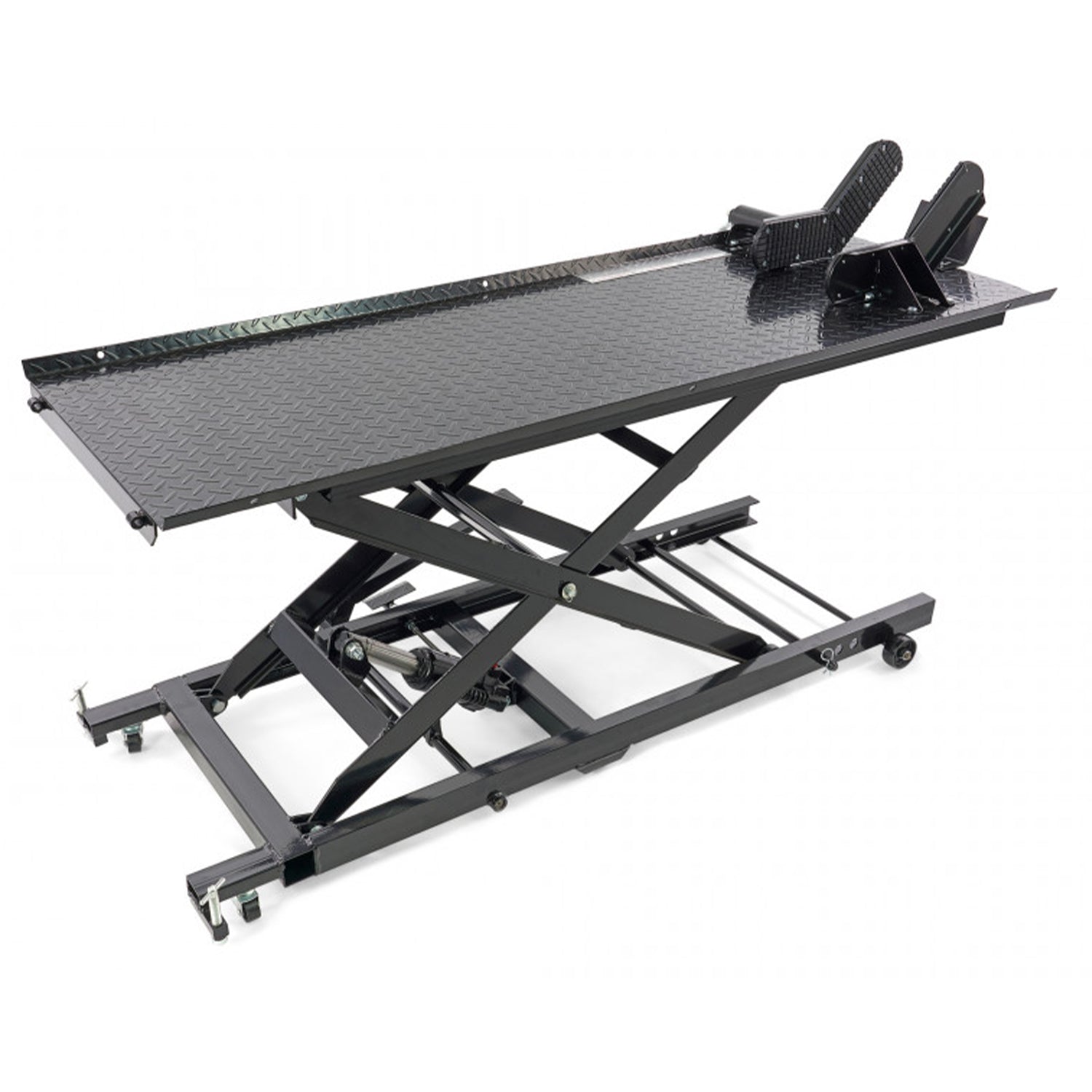 Hidraulikus motorkerékpár emelő 450kg, 200 fekete HBM MACHINES hollandia
