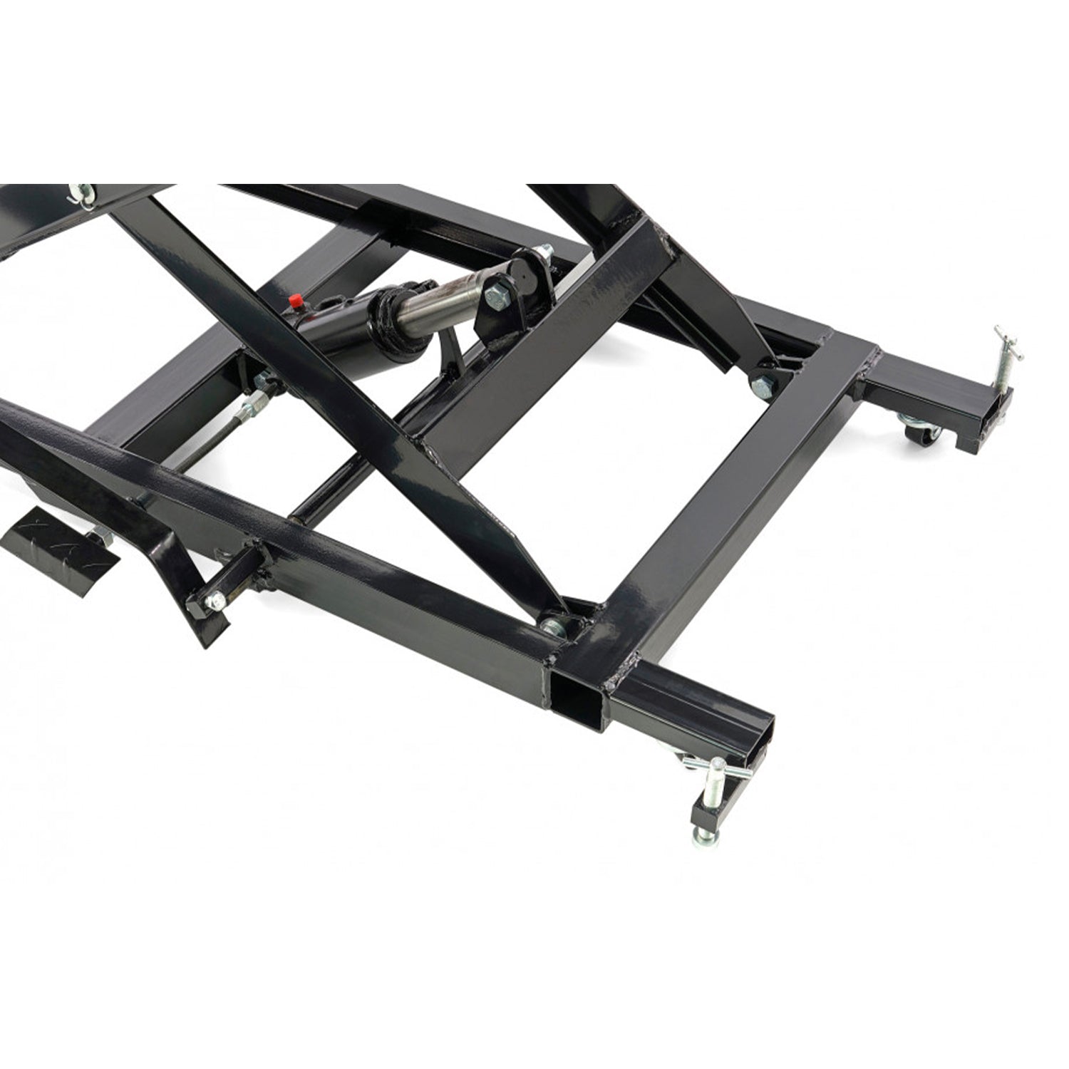Hidraulikus motorkerékpár emelő 450kg, 200 fekete HBM MACHINES hollandia