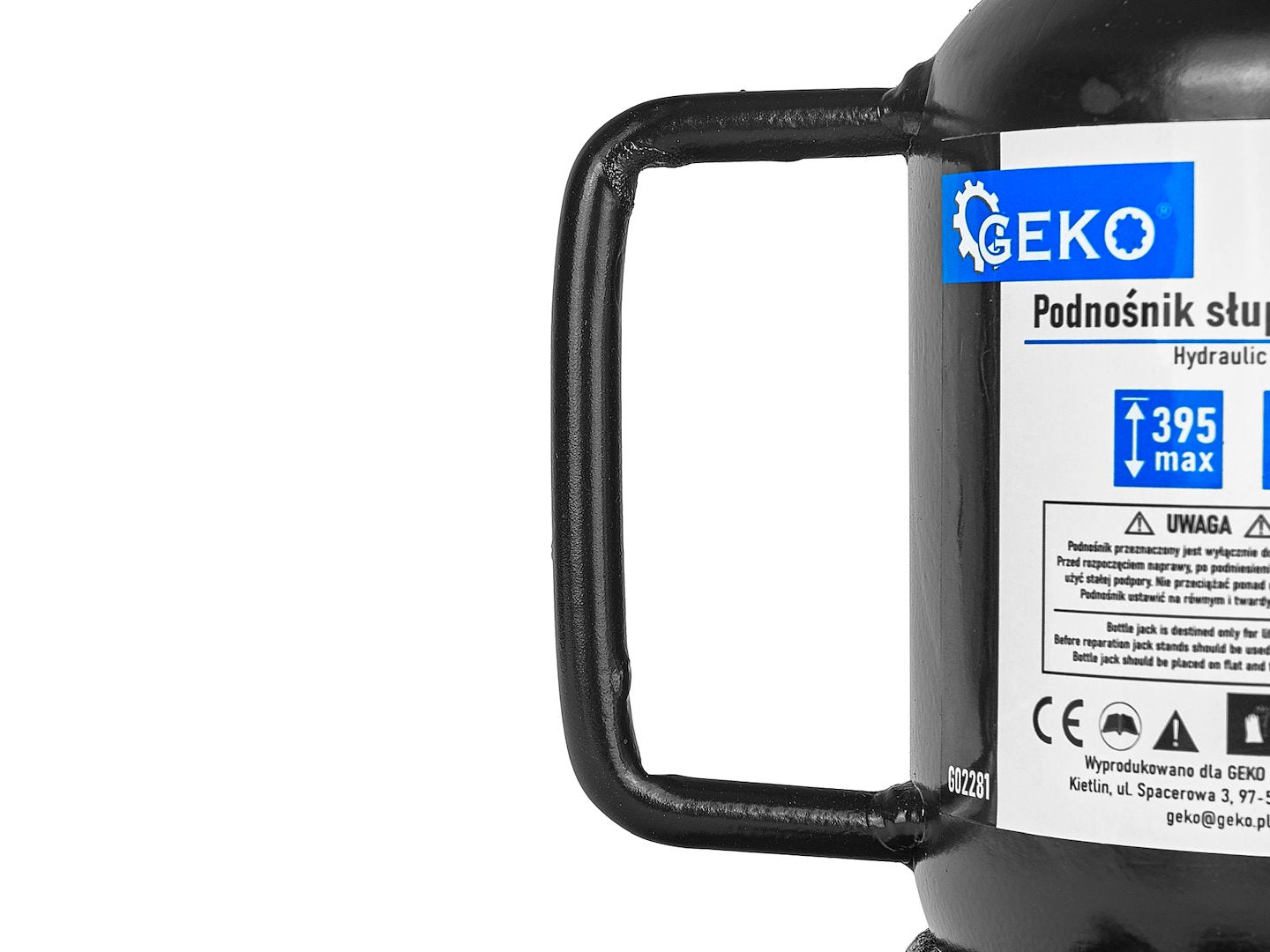 Hidraulikus palackemelő dupla dugattyúval 6 t GEKO
