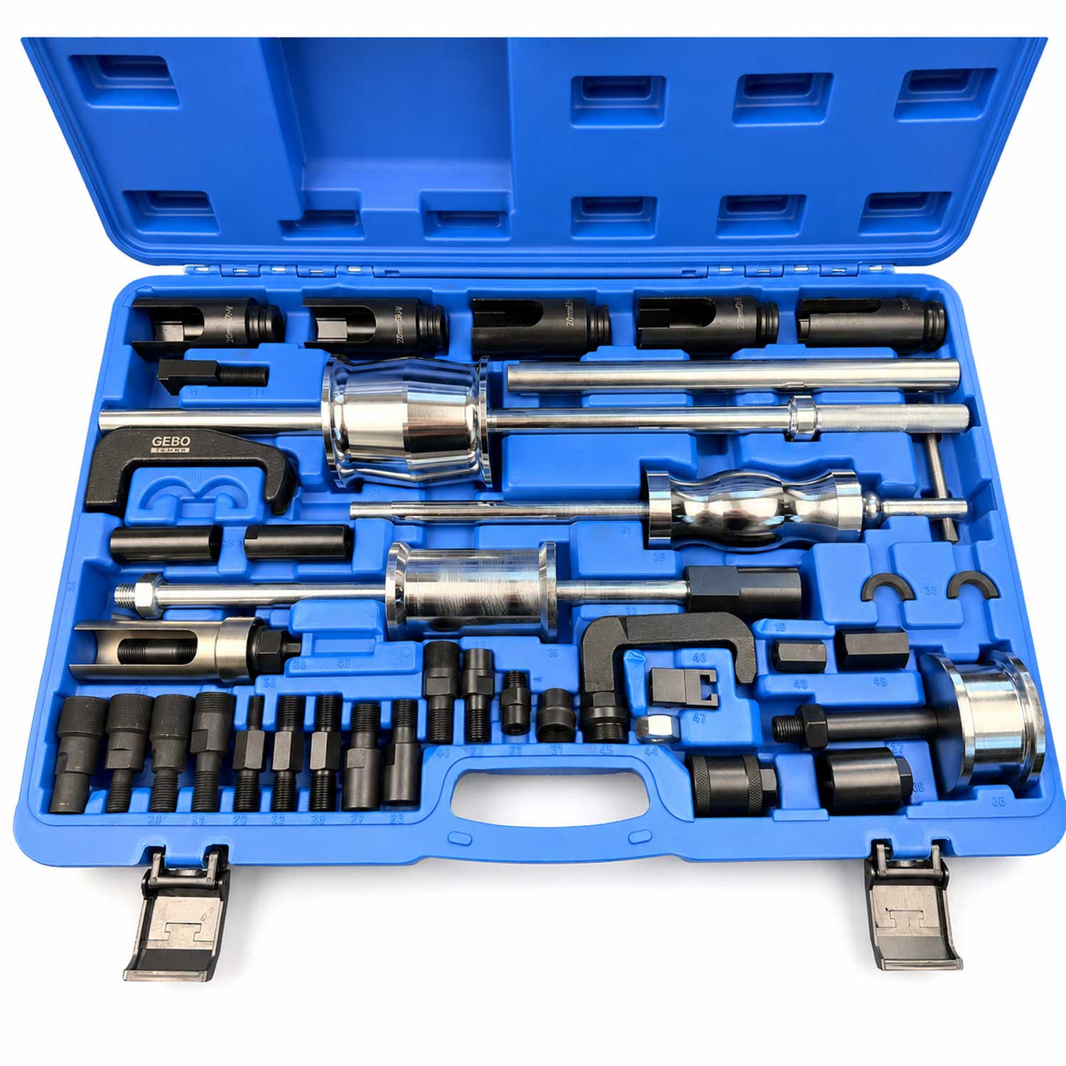 Injektor kihúzó készlet csúszókalapáccsal - diesel 40 db GEBO TOOLS