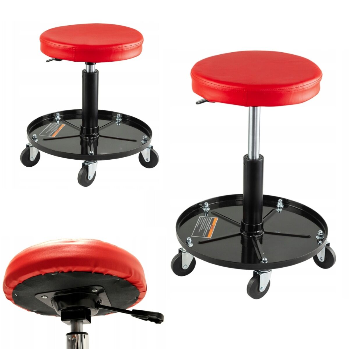 GURULÓS SZERELŐ SZÉK ÁLLÍTHATÓ MAGASSÁGGAL INVENTO