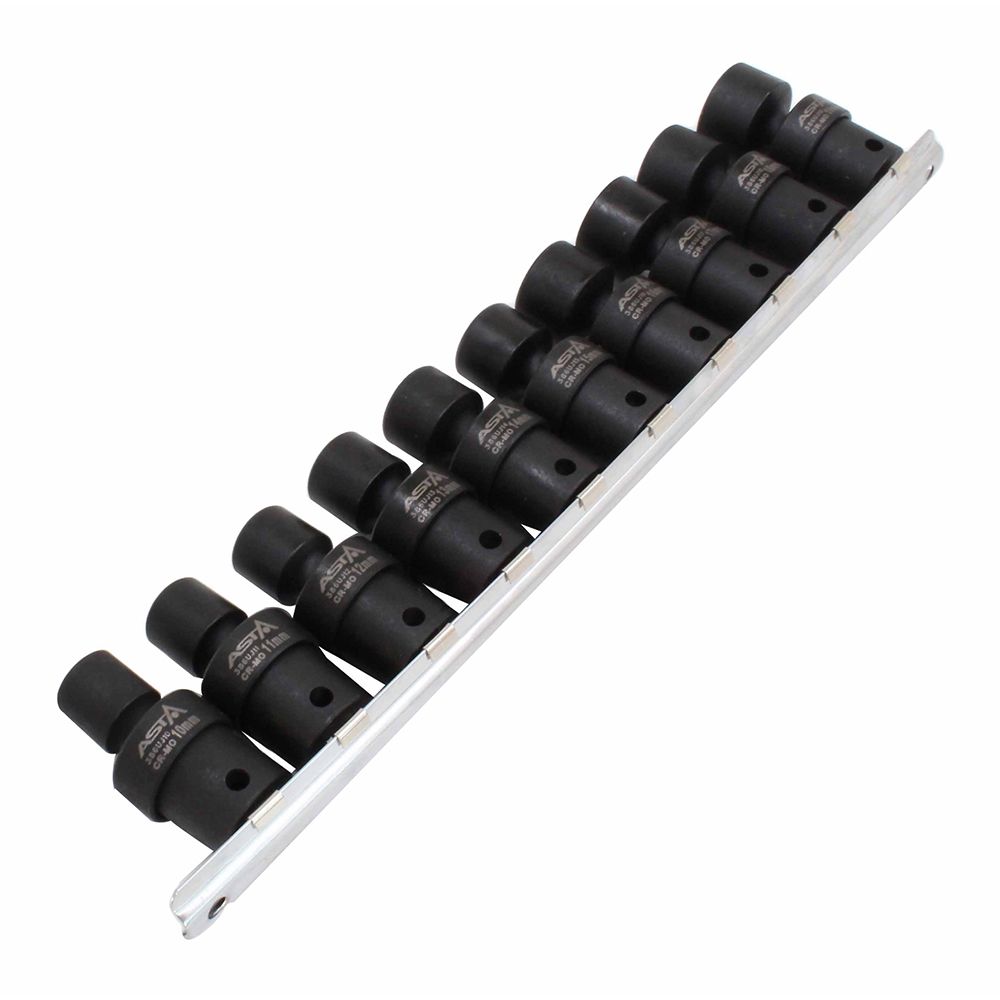 Kardán csuklós dugókulcs készlet 3/8 10-19 mm 10 db ASTA