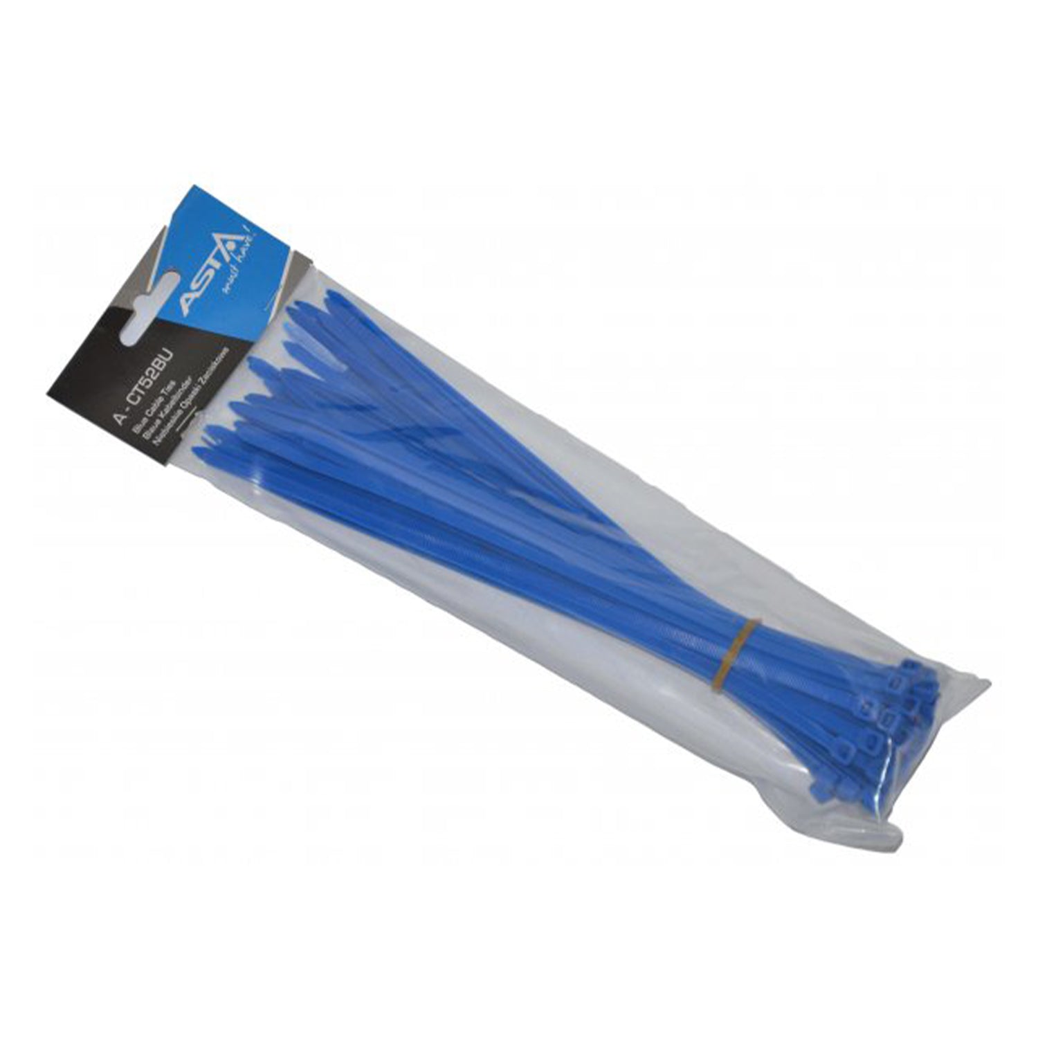 Kék műanyag gyorskötöző készlet 50 db 5x250mm