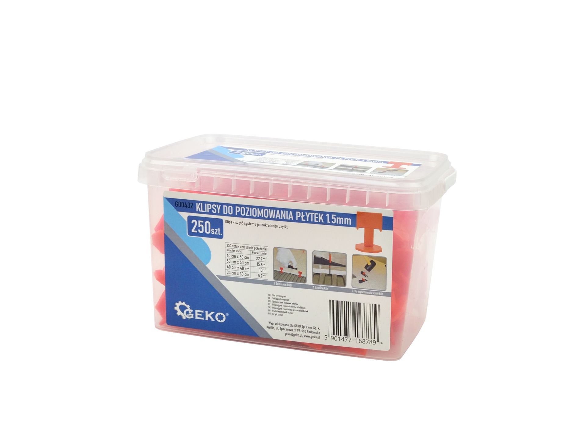 CSEMPE - BURKOLÓLAP SZINTEZŐ KÉSZLET 1.5MM 250 DB