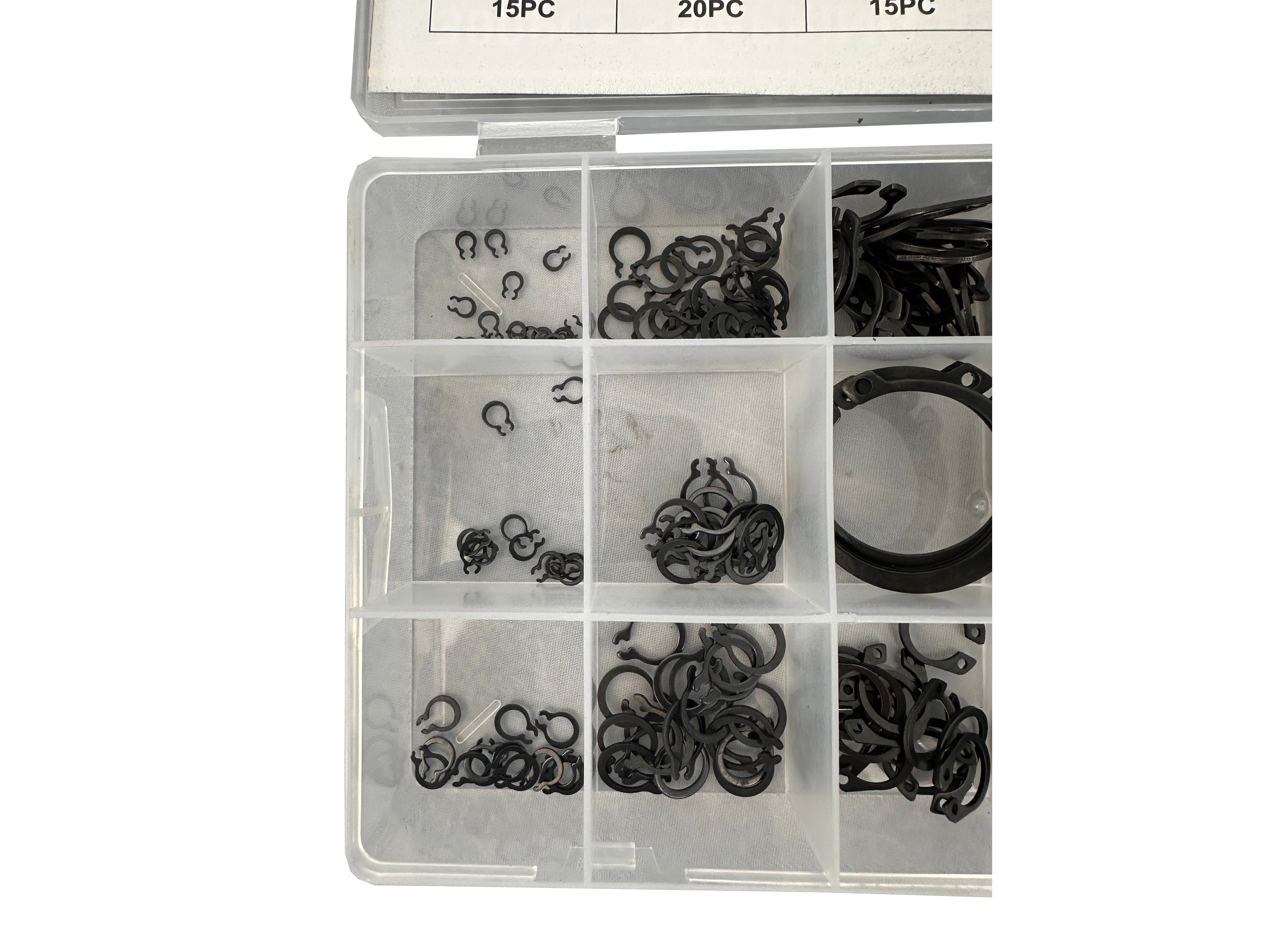 Külső SEEGER biztosíték készlet 300 db GEBO TOOLS