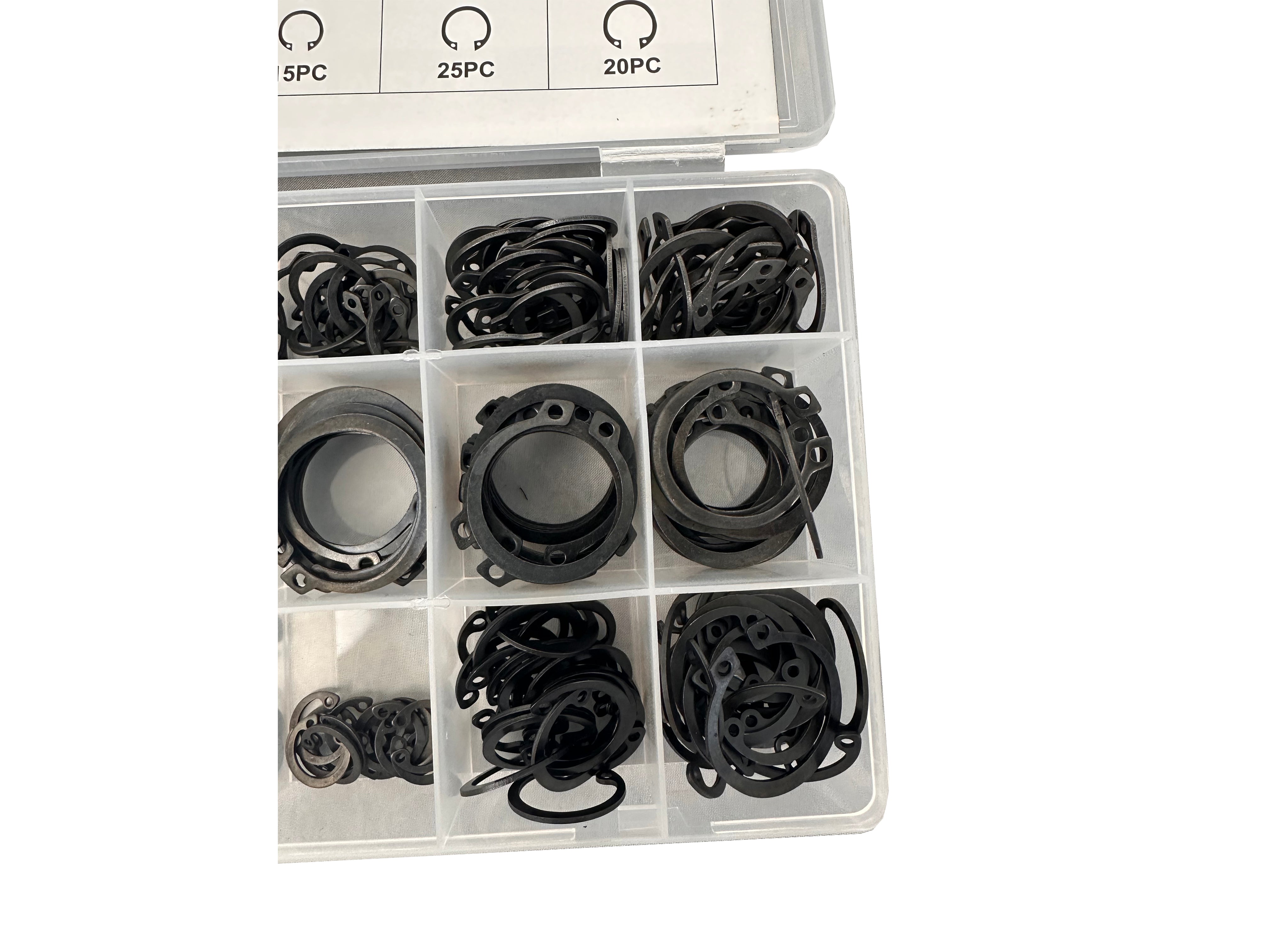 Külső SEEGER biztosíték készlet 300 db GEBO TOOLS