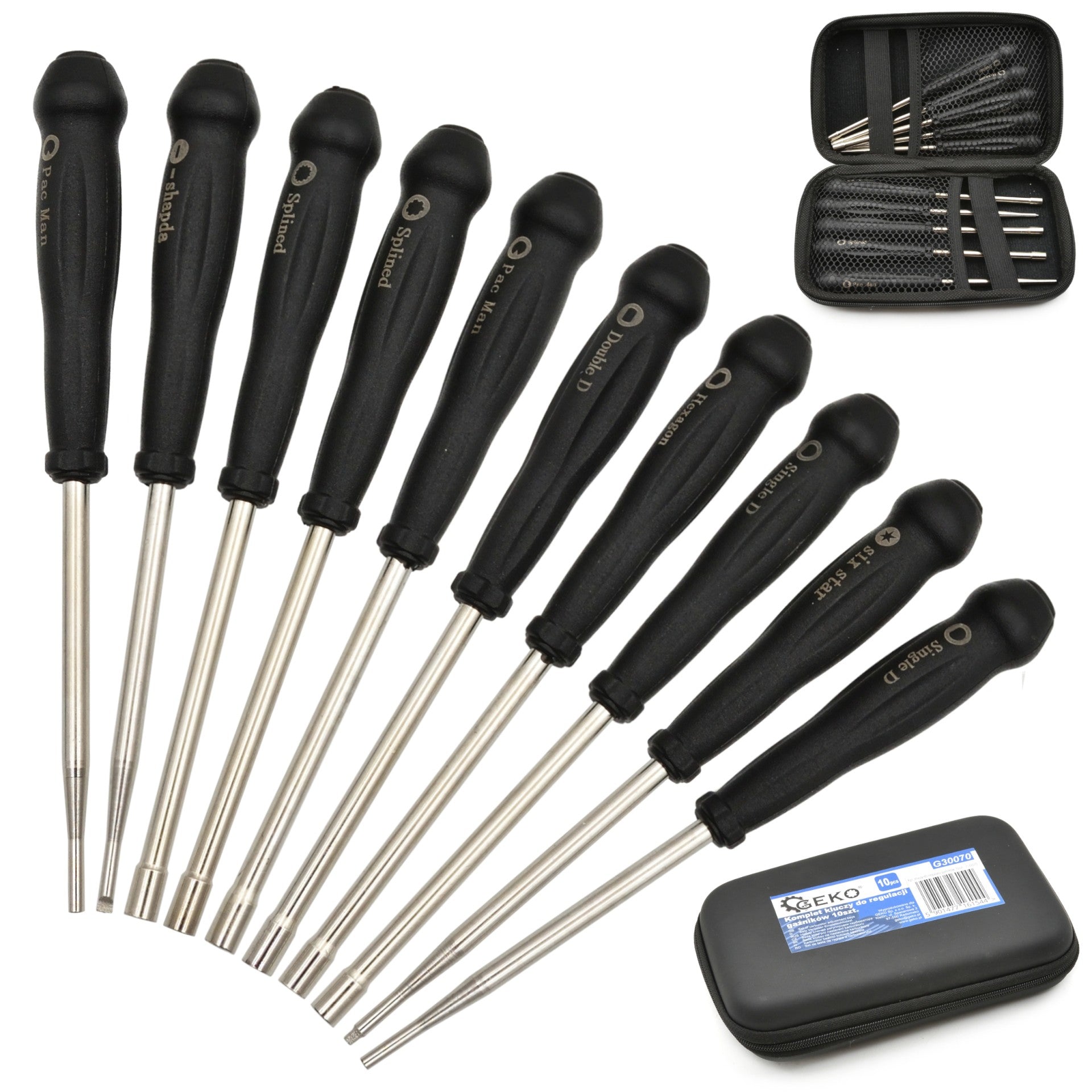 KARBURÁTOR BEÁLLÍTÓ KULCS KÉSZLET 10 DB