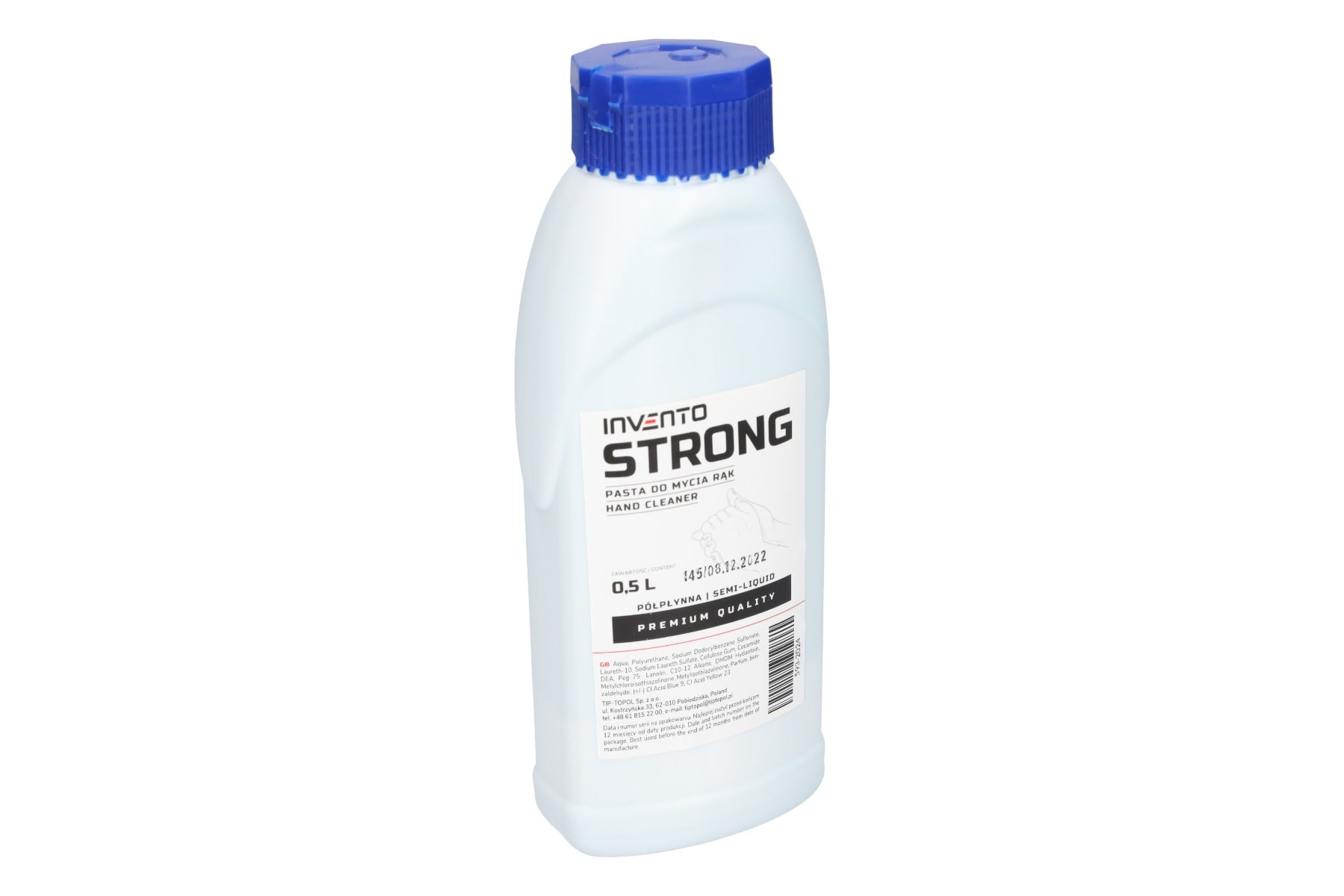 Kéztisztító gél 0,5 l strong INVENTO