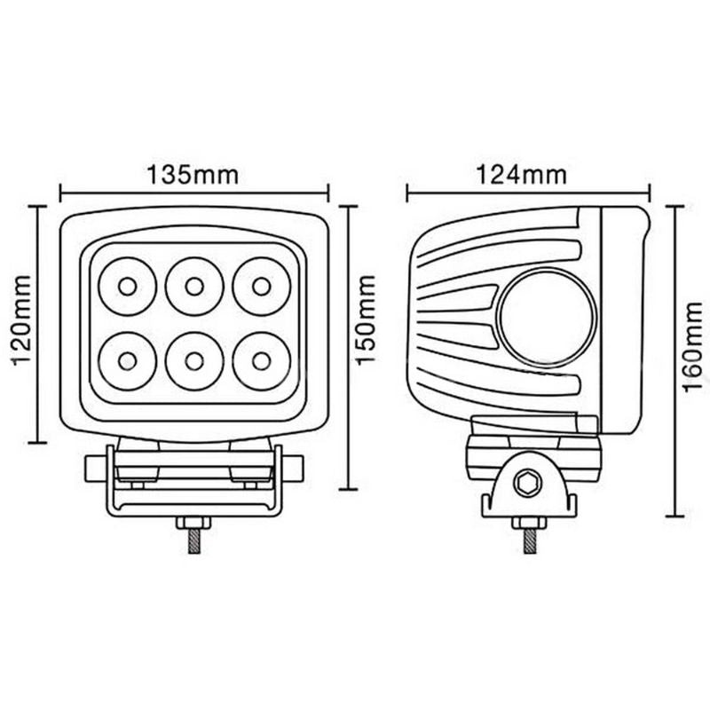 LEDES OFF ROAD LÁMPA 60W
